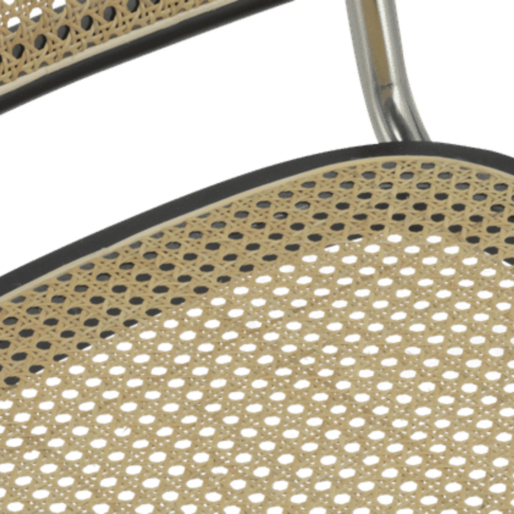 MODE Marcel Breuer Cesca Cane Dining Chair Replica, Black, Set of 2