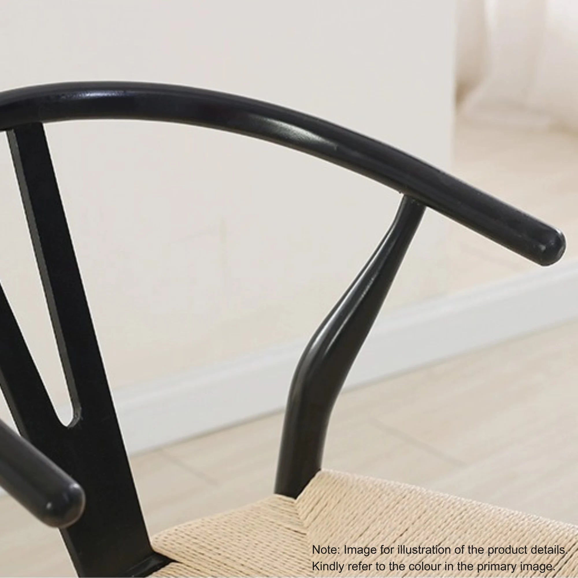 MODE Hans Wegner Wishbone Bar Stool Replica, Natural Wood, Set of 2