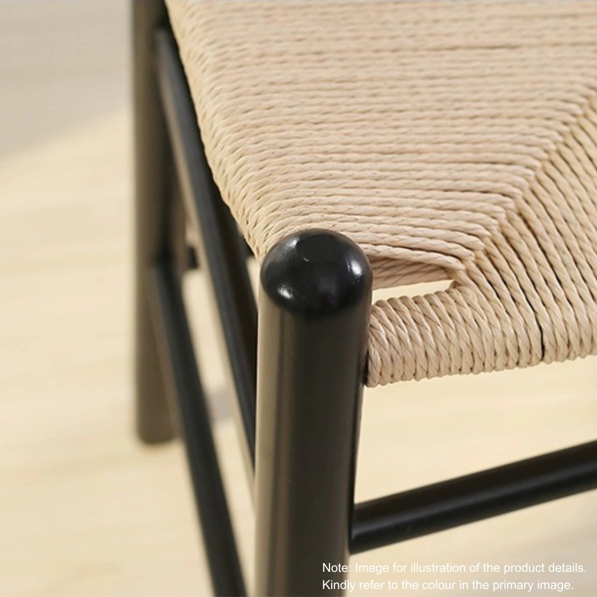 MODE Hans Wegner Wishbone Bar Stool Replica, Natural Wood, Set of 2