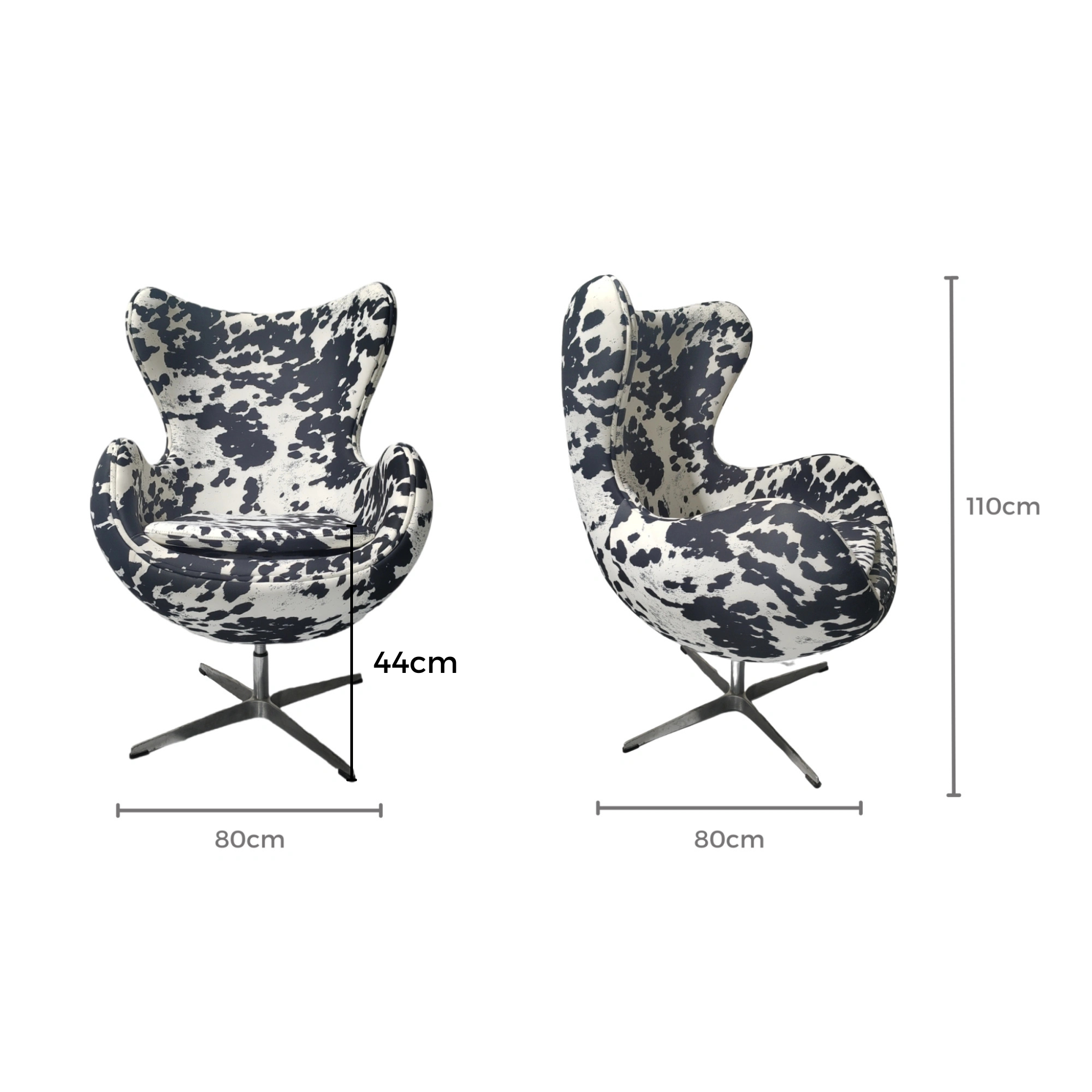 MODE Arne Jacobsen Egg Cowhide Chair Replica