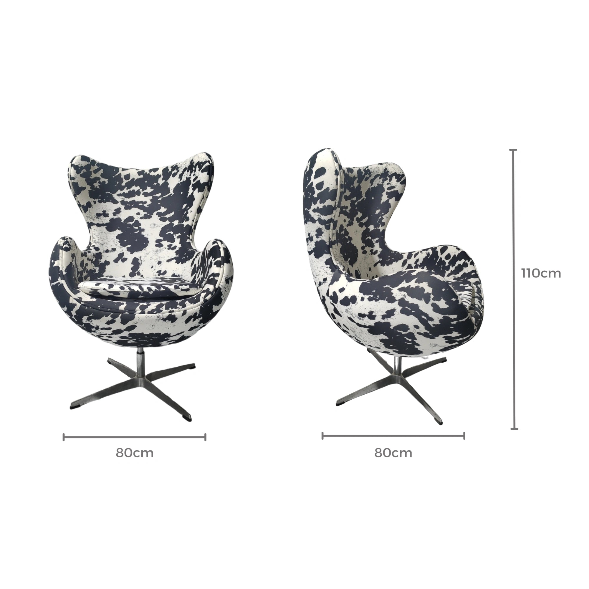 MODE Arne Jacobsen Egg Cowhide Chair Replica