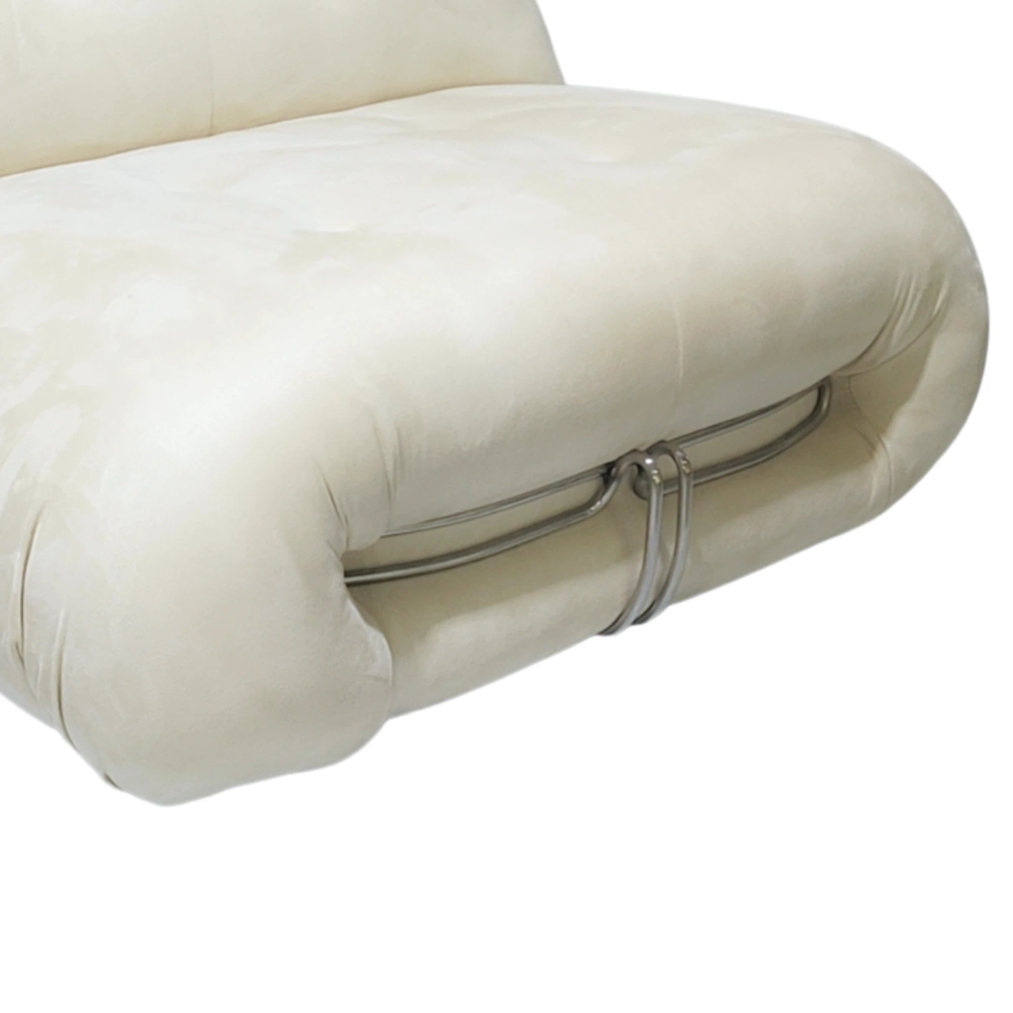 MODE Tobia Scarpa Soriana Lounge Chair Replica, 1-Seater, White
