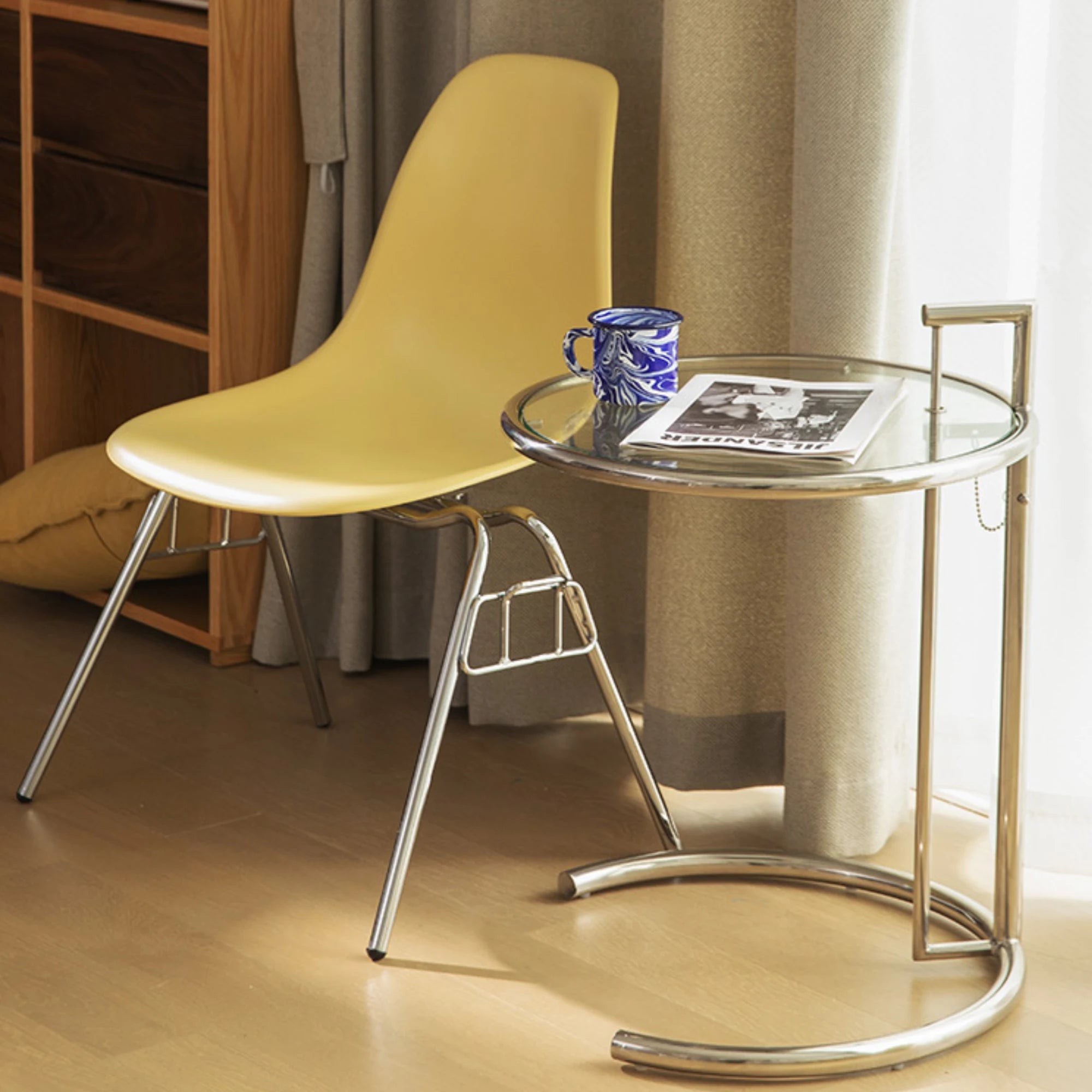 MODE Eileen Gray Glass Side Table Replica