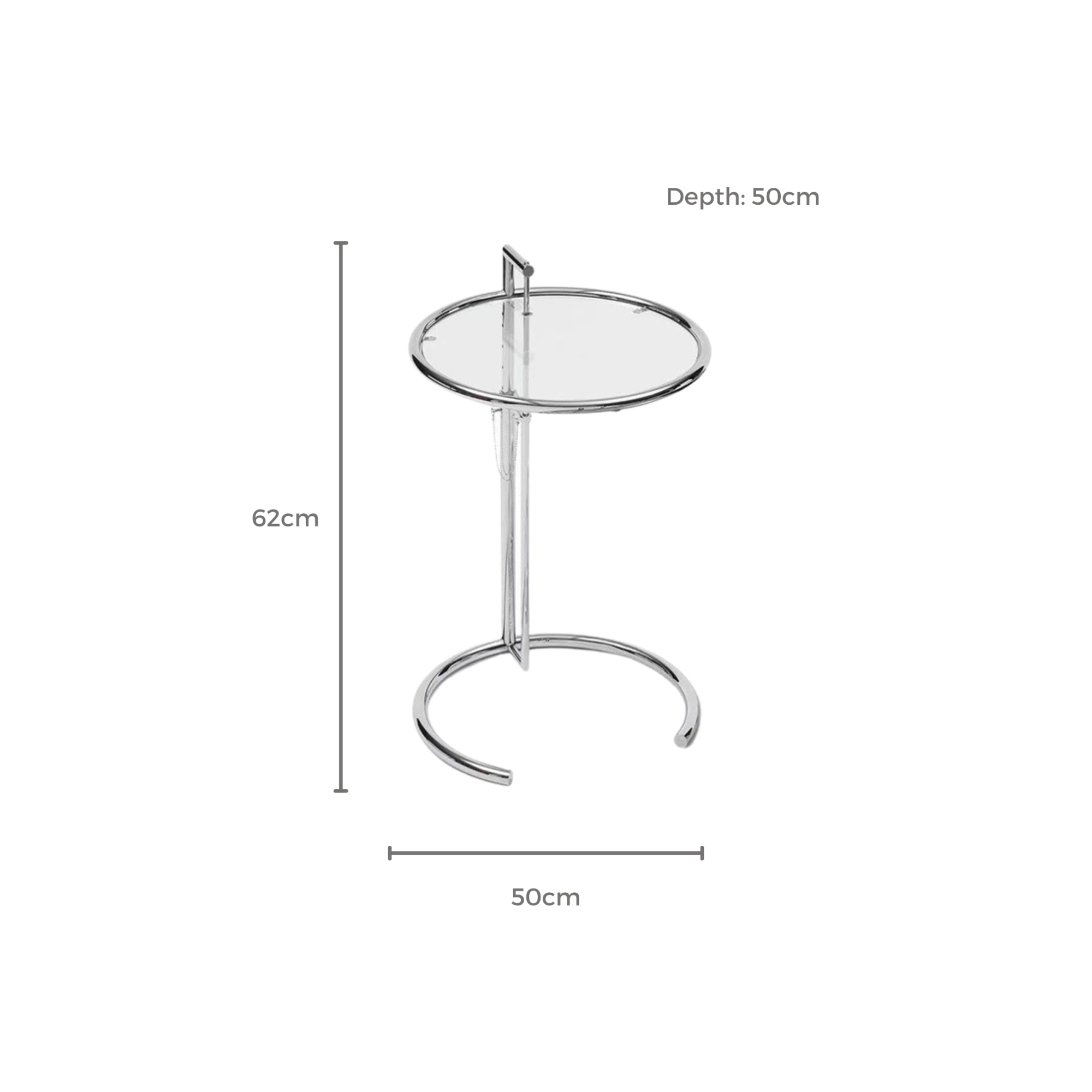 MODE Eileen Gray Glass Side Table Replica
