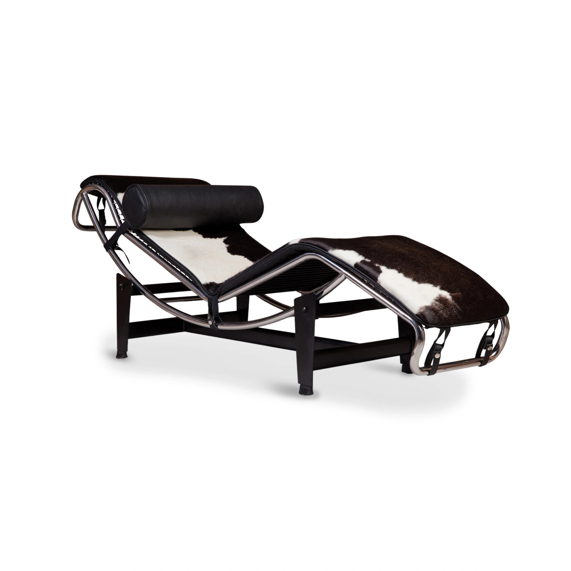 MODE Le Corbusier LC4 Chaise Lounge Replica, Cowhide Leather