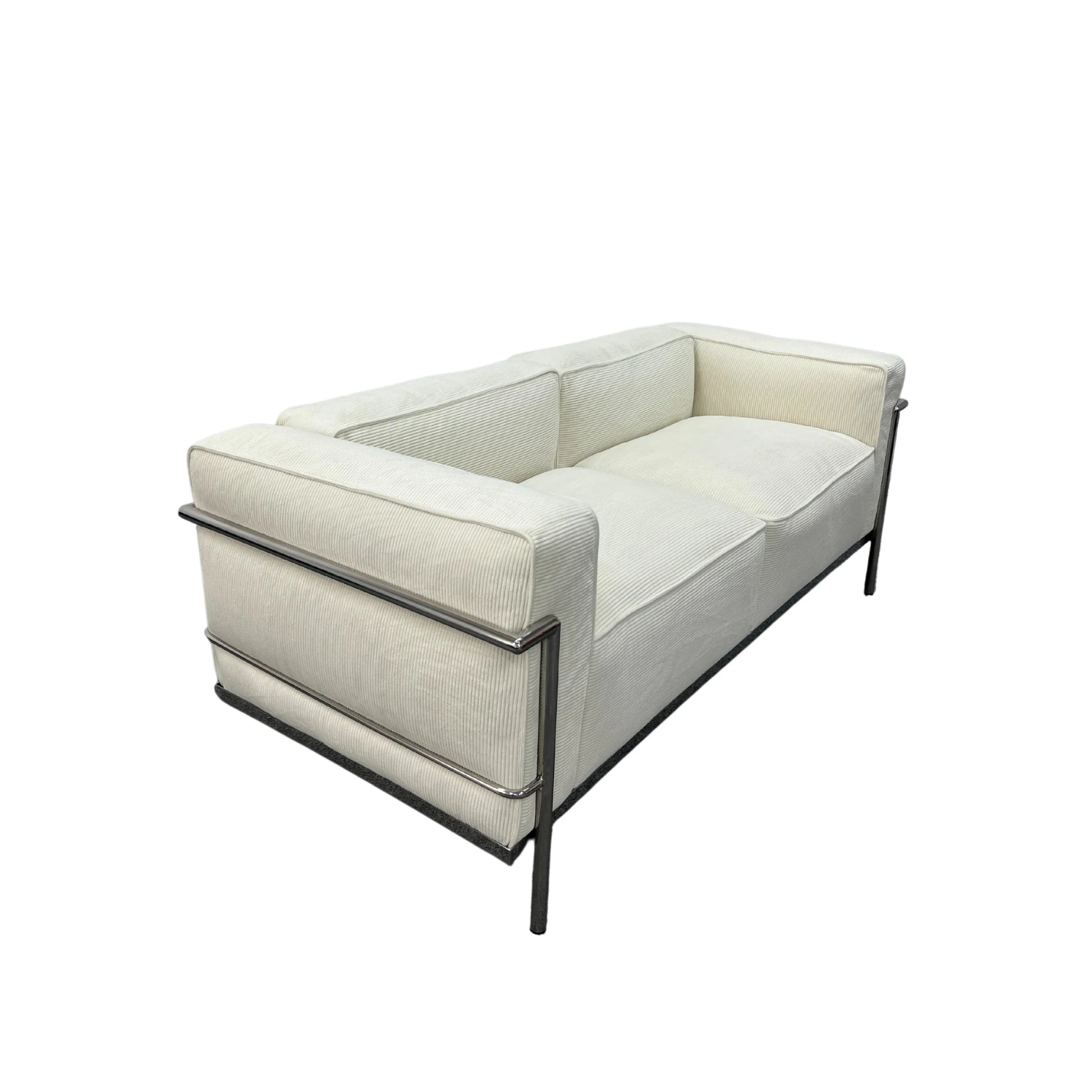 MODE Le Corbusier LC3 Sofa Replica, 2-Seater, White