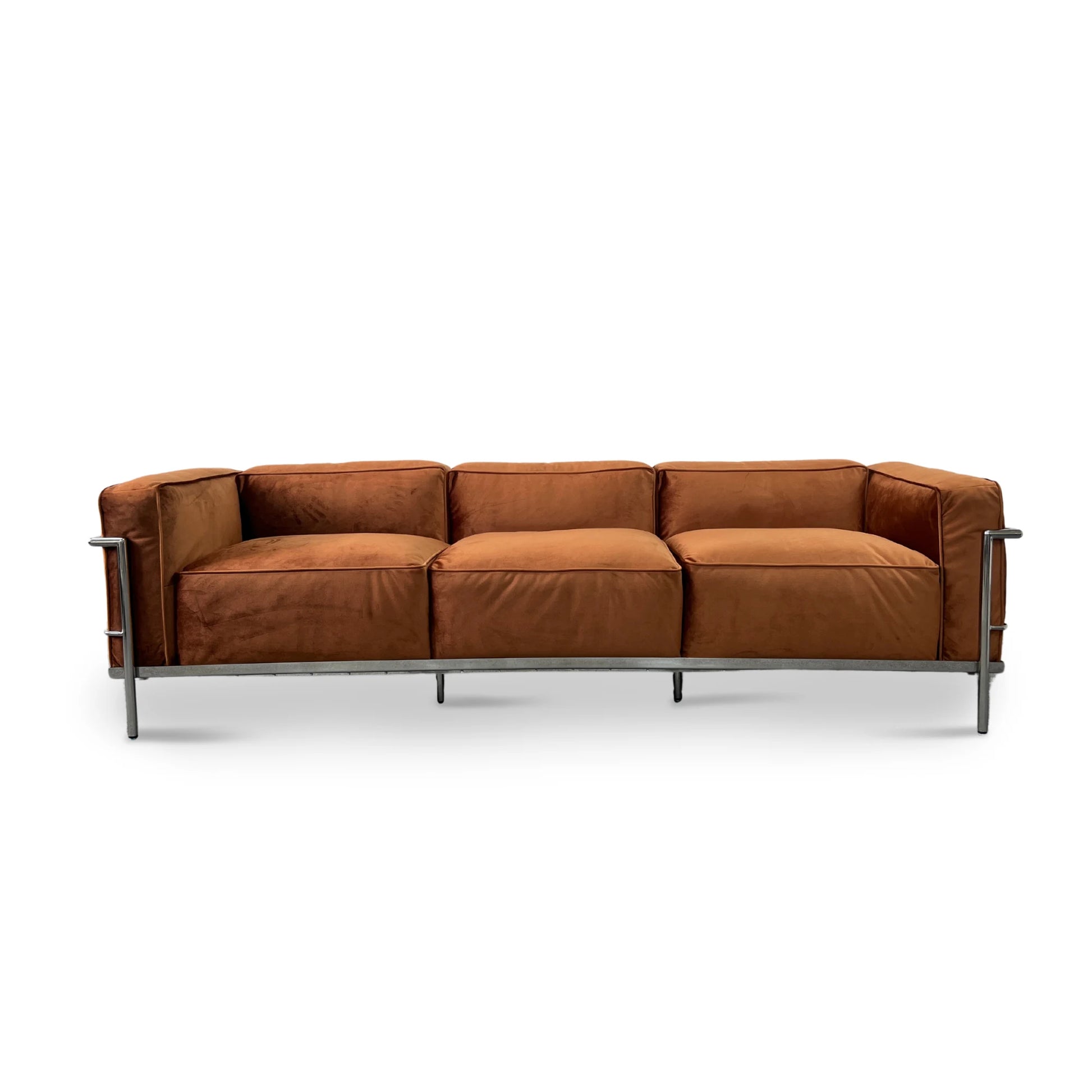 MODE Le Corbusier LC3 Sofa Replica, 3-Seater, Brown