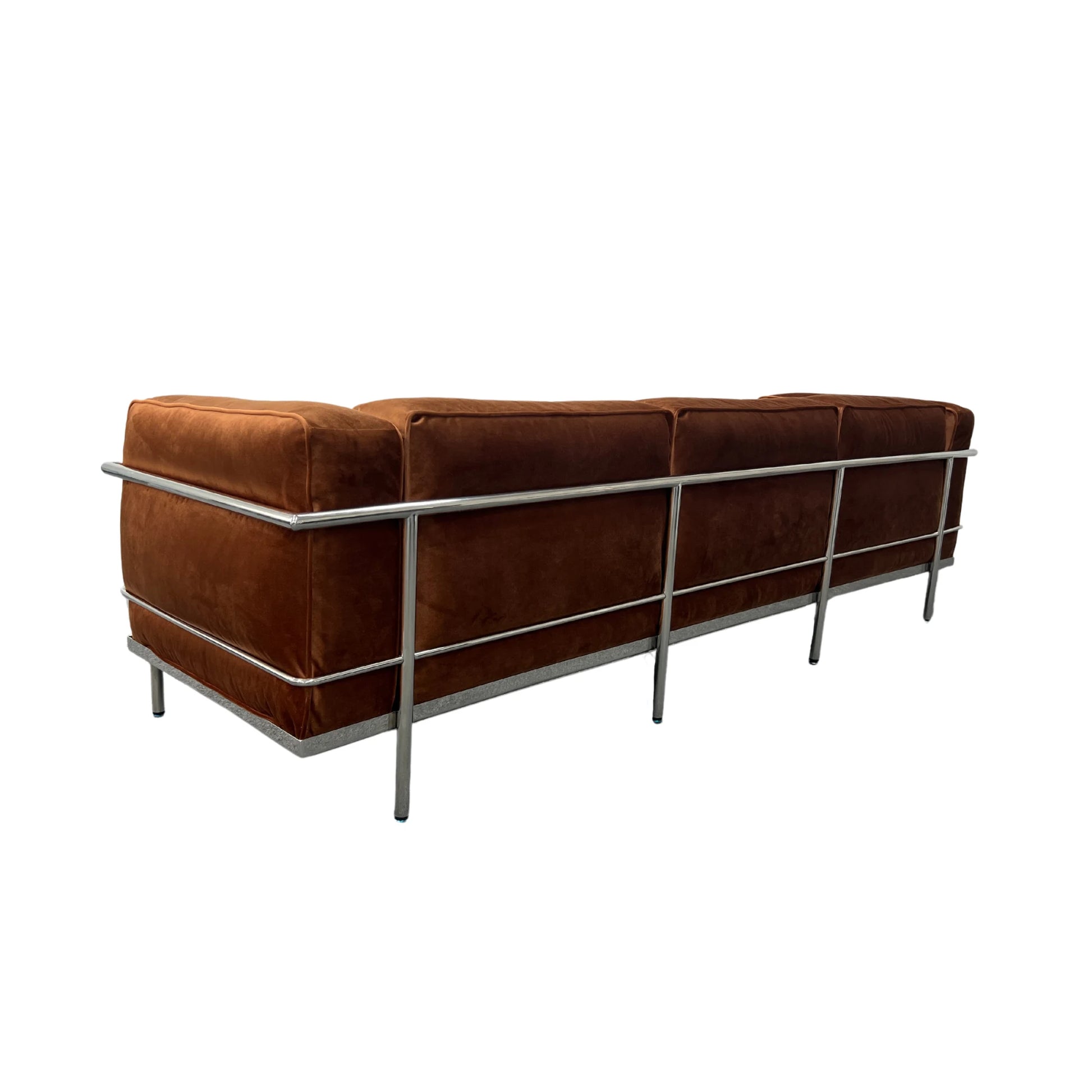 MODE Le Corbusier LC3 Sofa Replica, 3-Seater, Brown