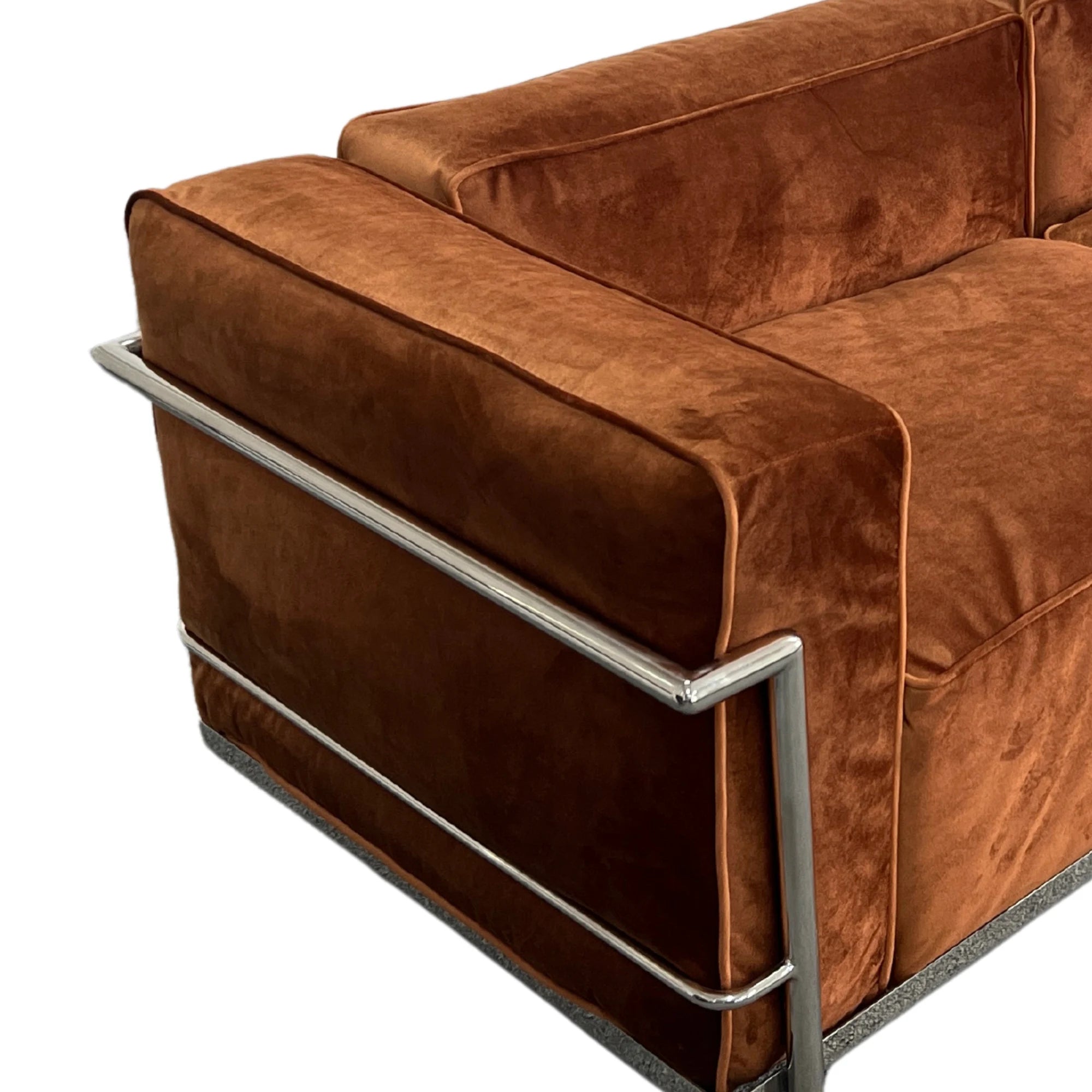 MODE Le Corbusier LC3 Sofa Replica, 3-Seater, Brown