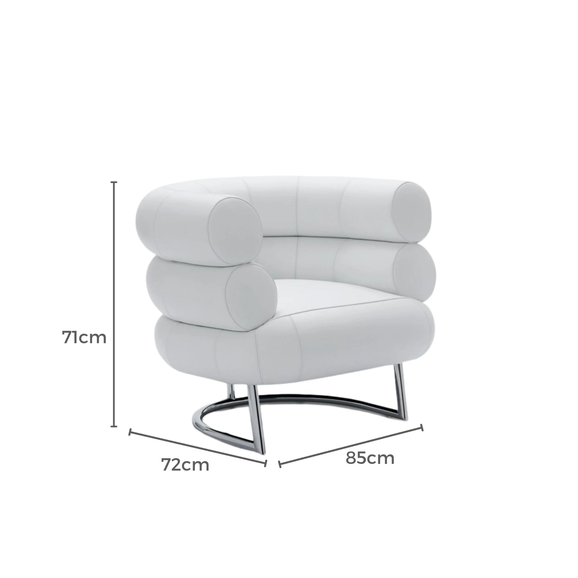 MODE Eileen Gray Bibendum Chair Replica, White