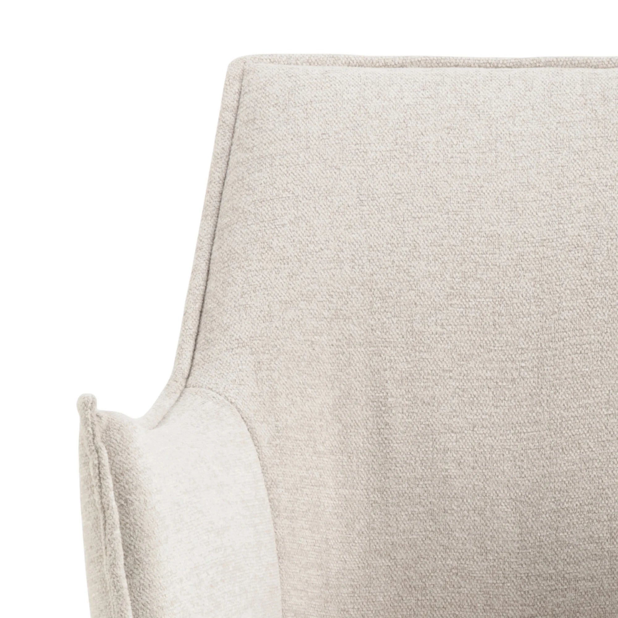 Hjem Design Bonita Dining Chair, Beige, Set of 2