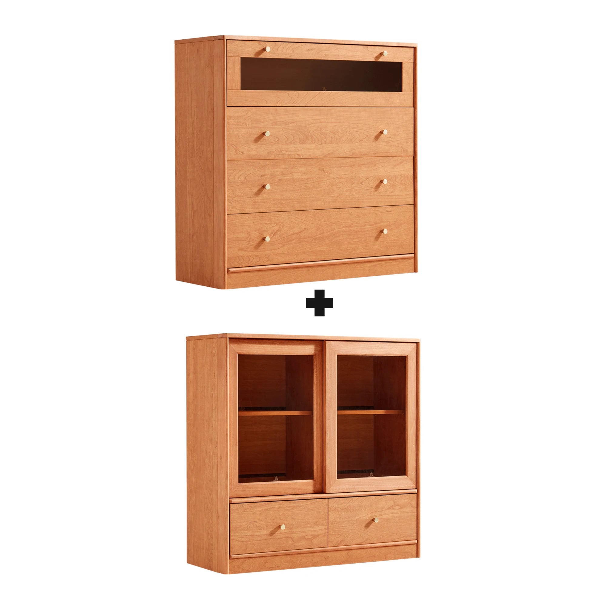Linspire Verve Set of 2 Modular Storage Cabinet with 5 Drawers