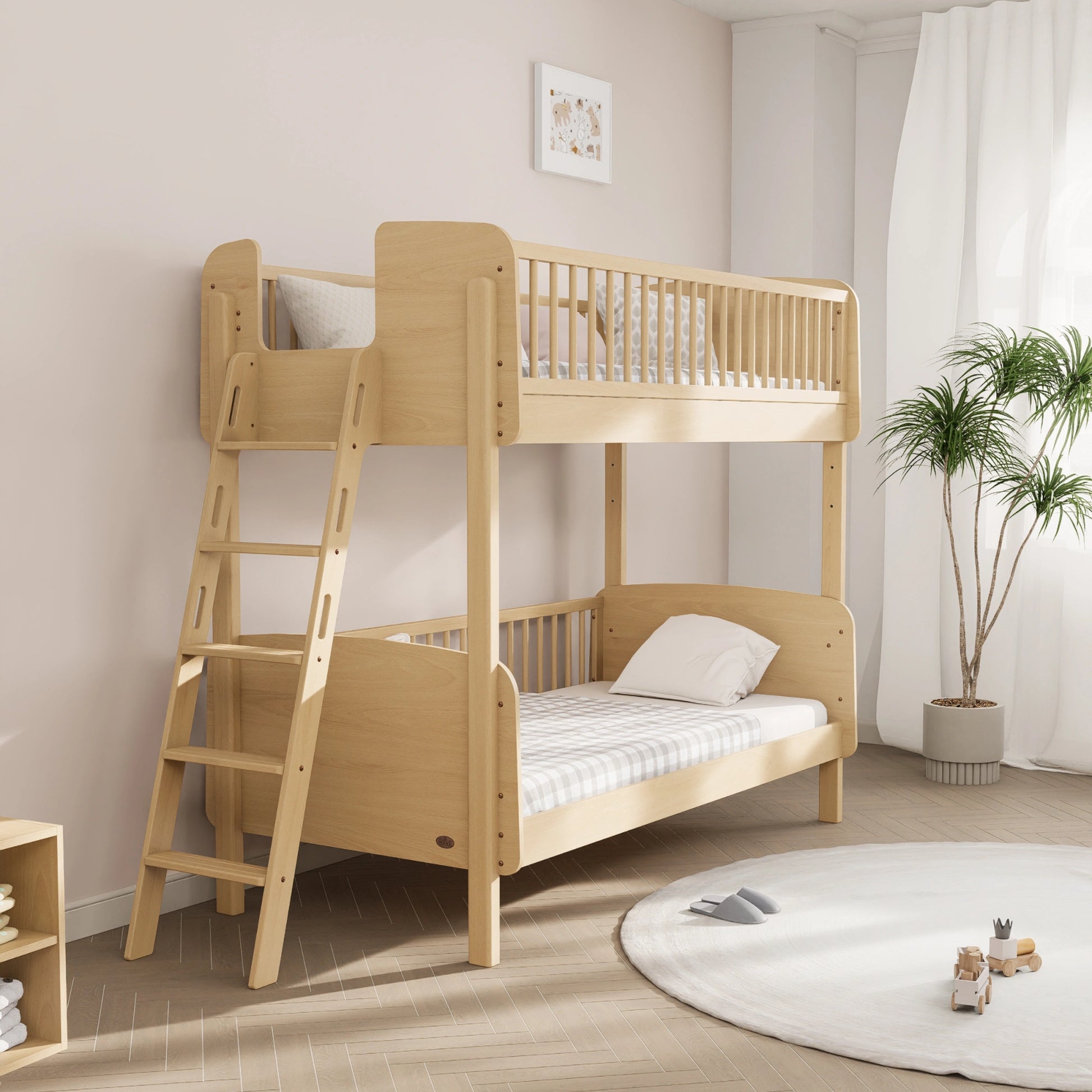 Boori Matilda Kids NZ Single Bunk Bed + Ladder, Beech