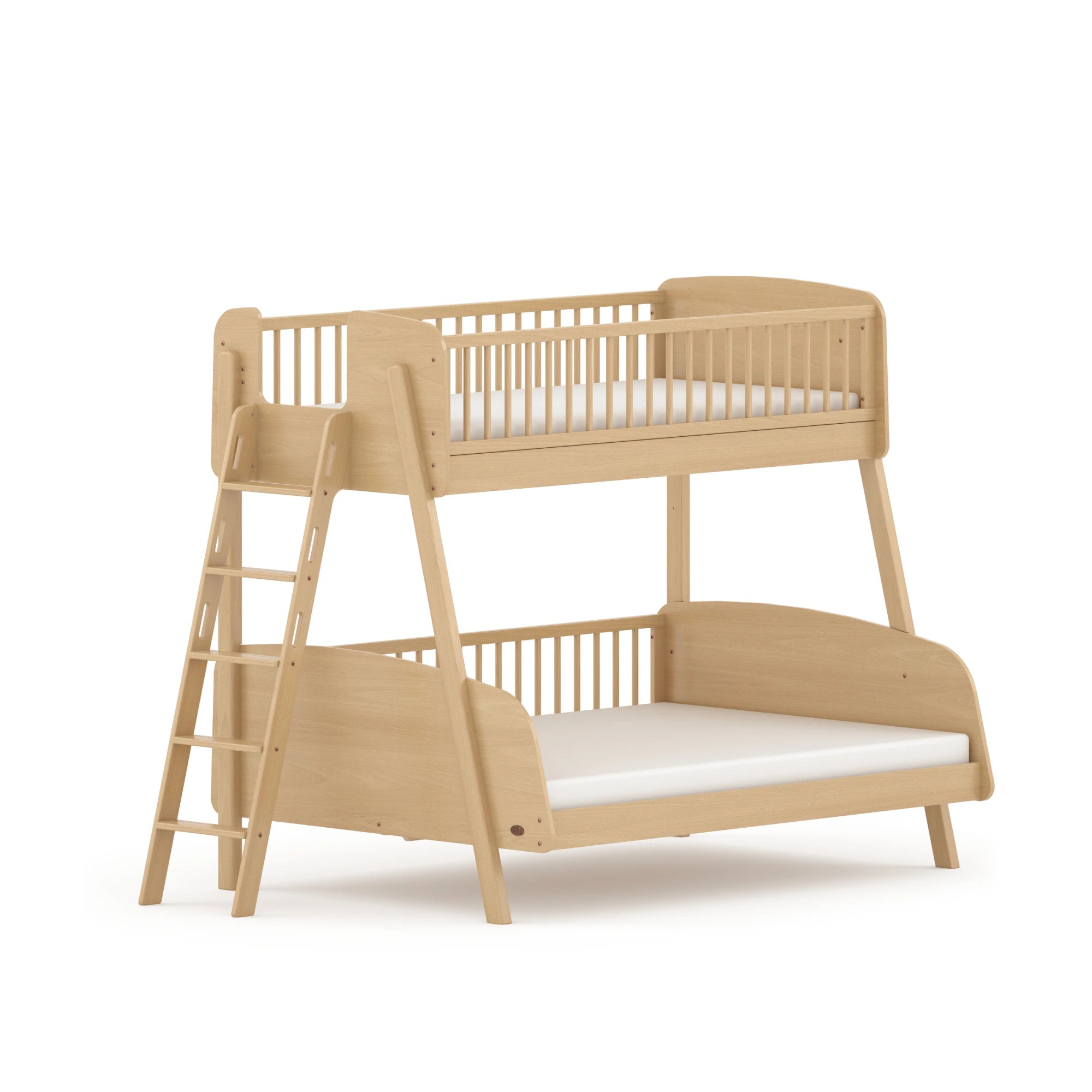 Boori Matilda Kids Maxi Bunk Bed + Ladder, Beech, NZ Single
