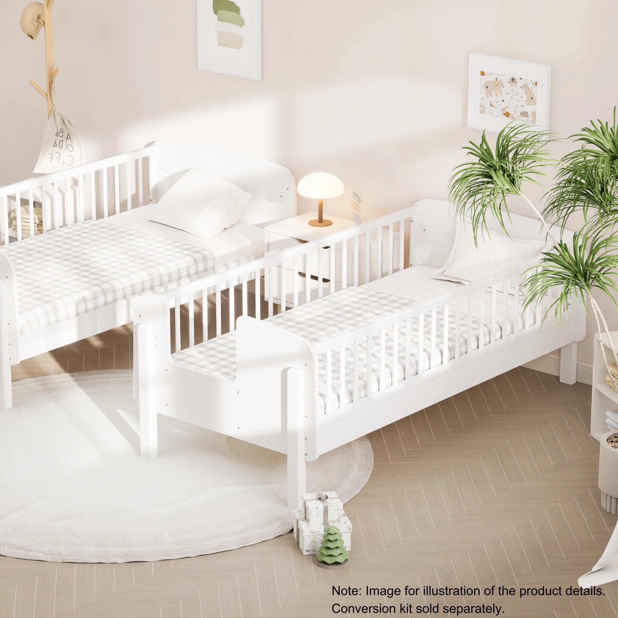 Boori Matilda Kids NZ Single Bunk Bed + Storage Staircase, Barley White