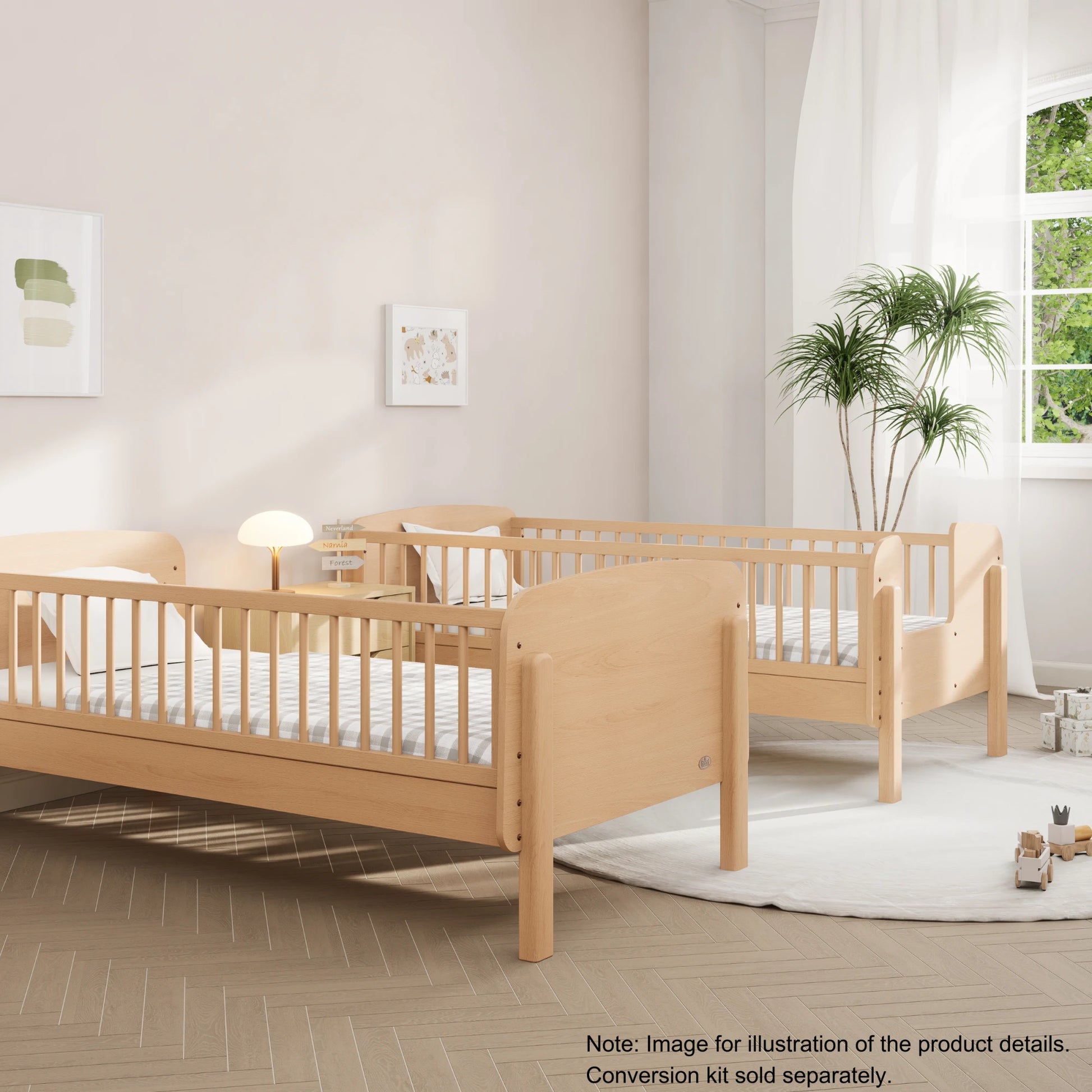 Boori Matilda Kids NZ Single Bunk Bed + Storage Staircase, Beech