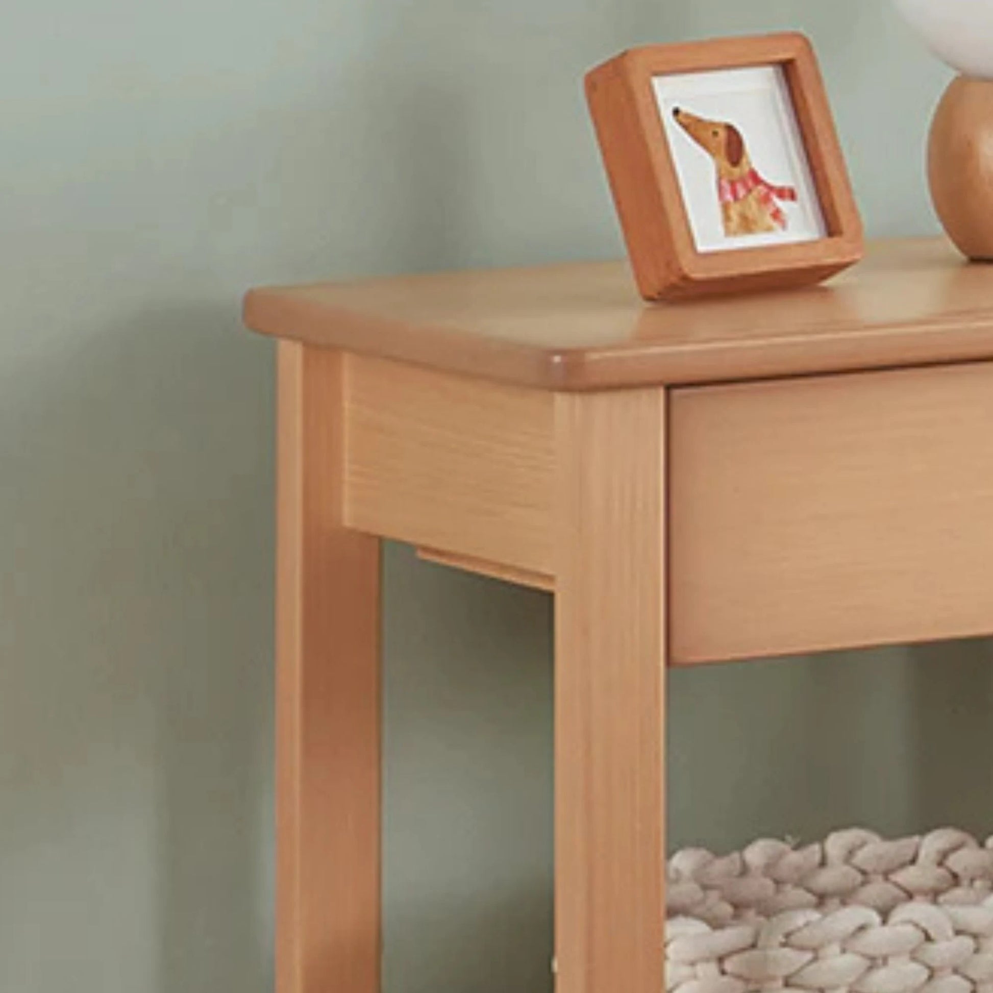 Boori Linear Kids Bedside Table, Almond