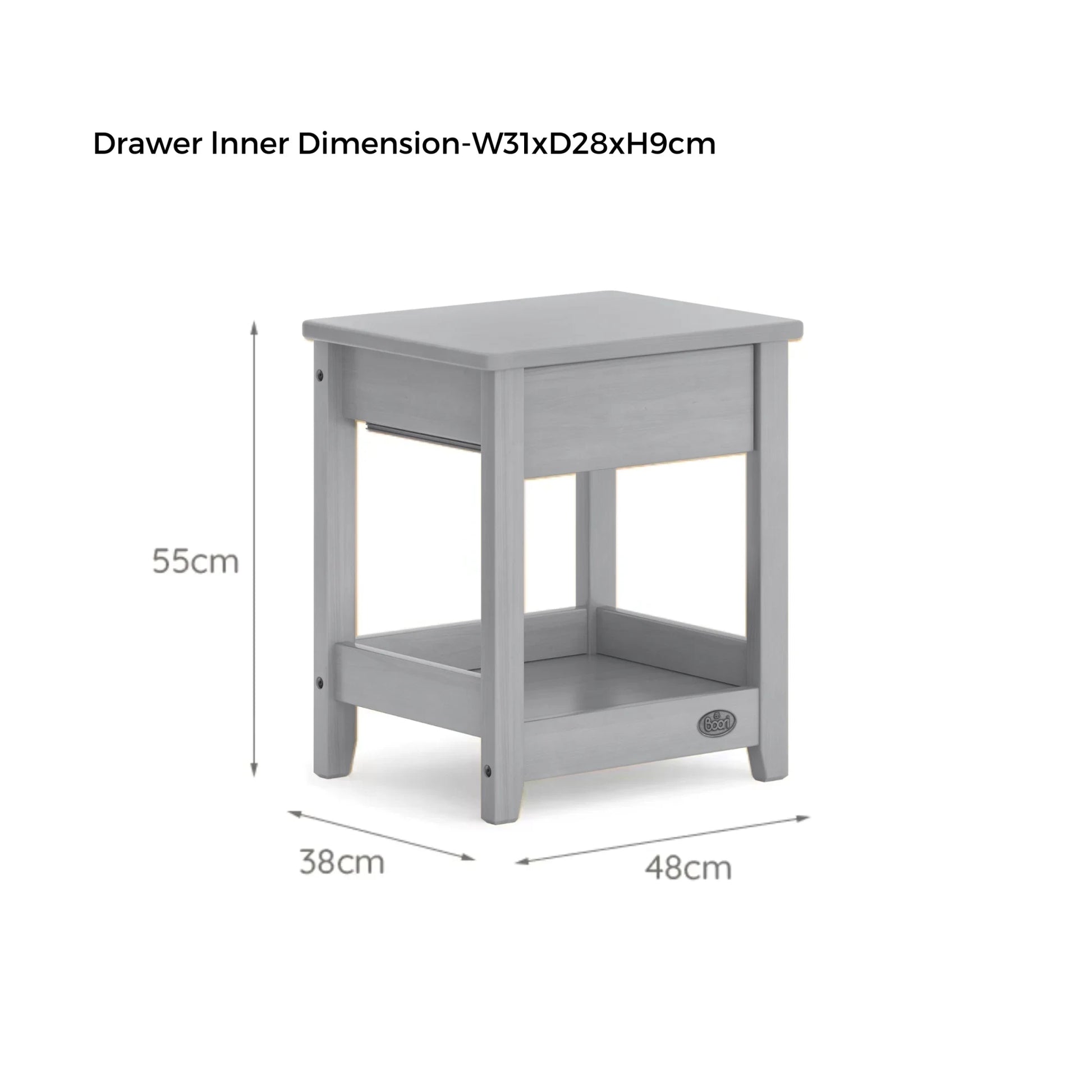 Boori Linear Kids Bedside Table, Cherry