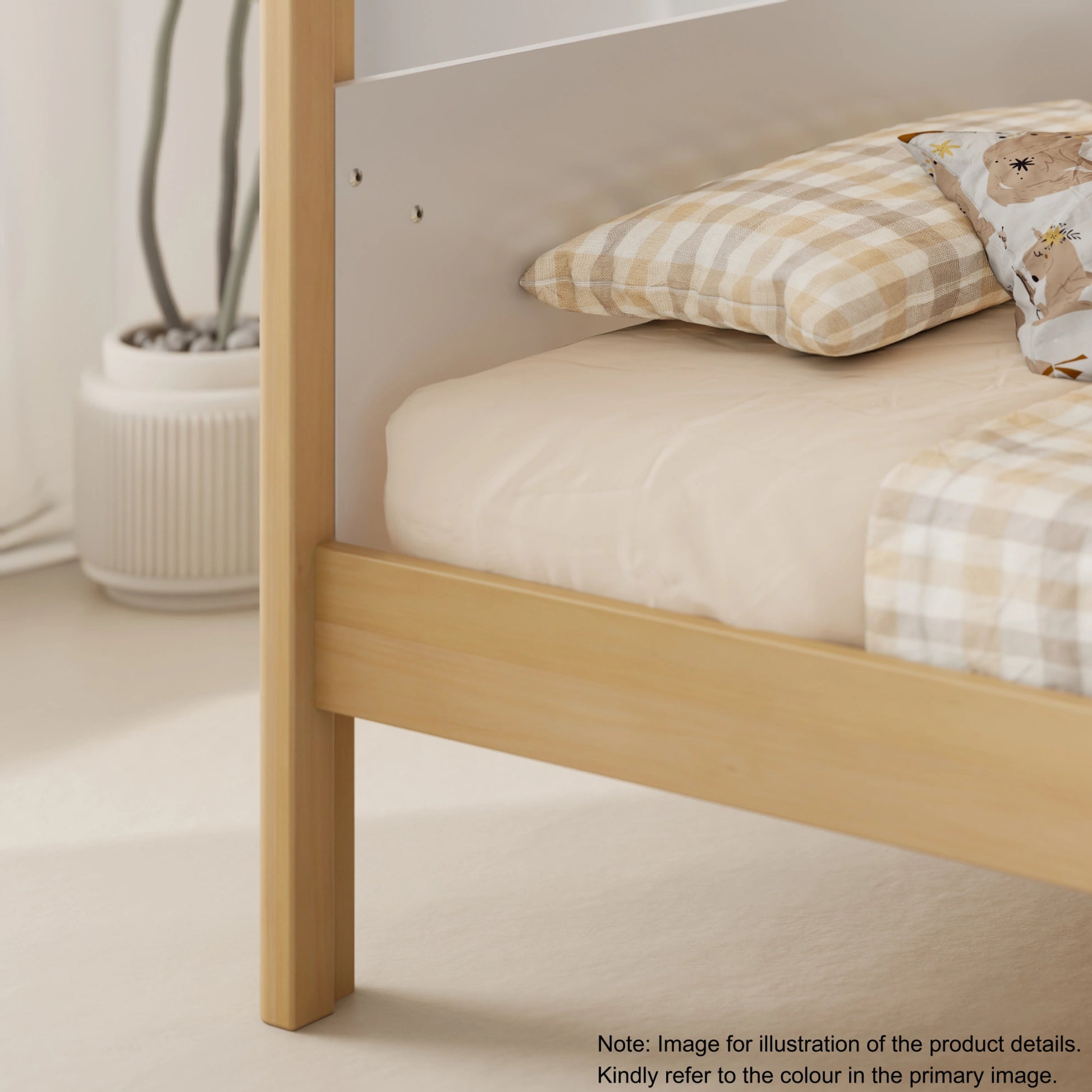 Boori Natty Kids NZ King Single Loft Bed + Ladder, Barley