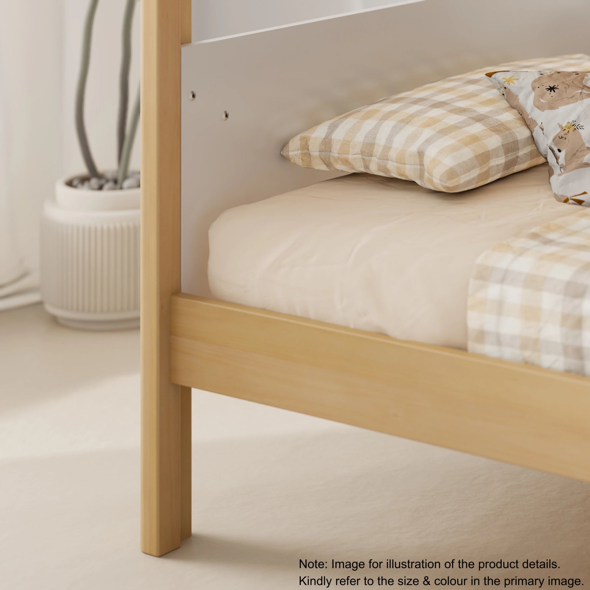 Boori Natty Kids NZ King Single Loft Bed + Ladder, Oak