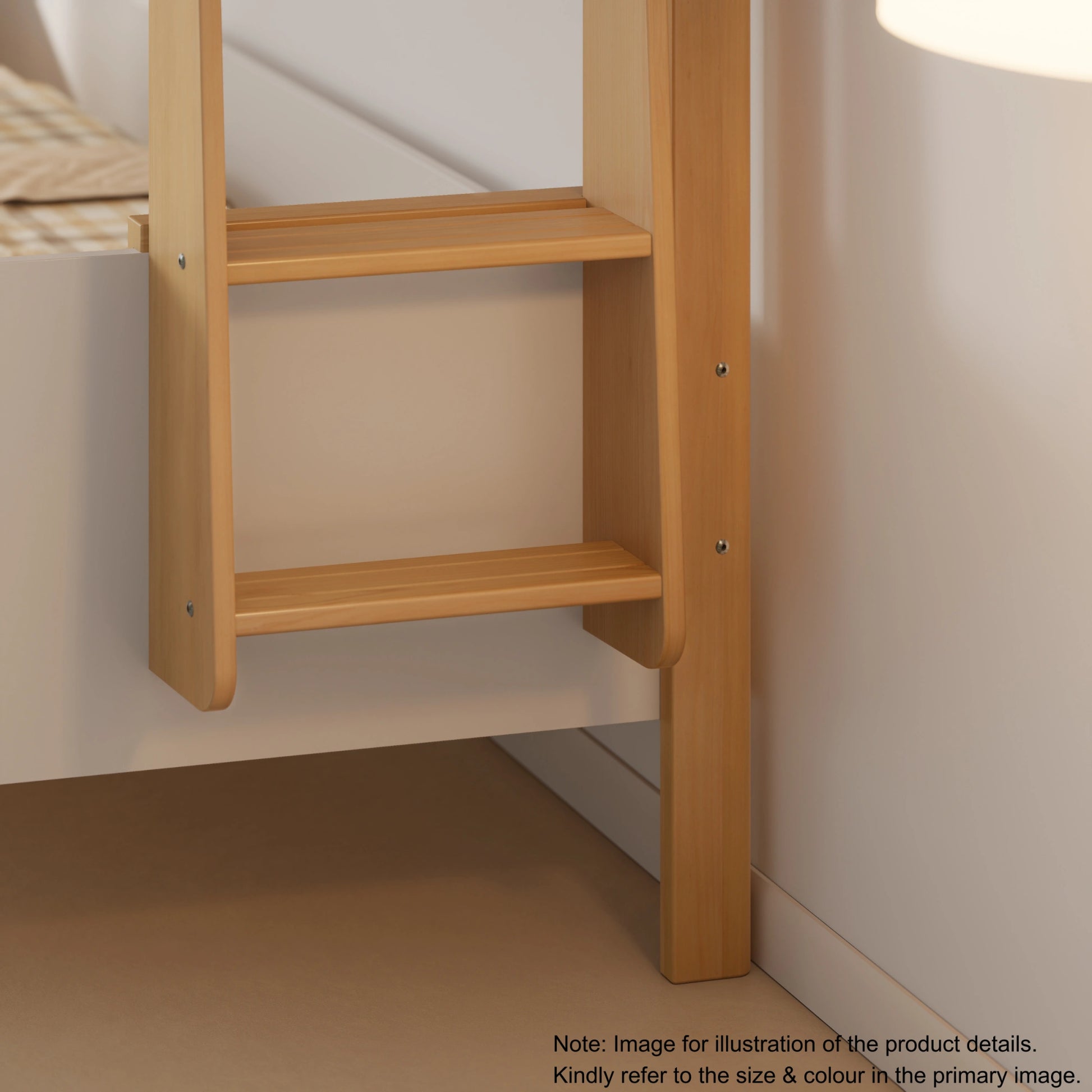 Boori Natty Kids NZ King Single Loft Bed + Ladder, Oak