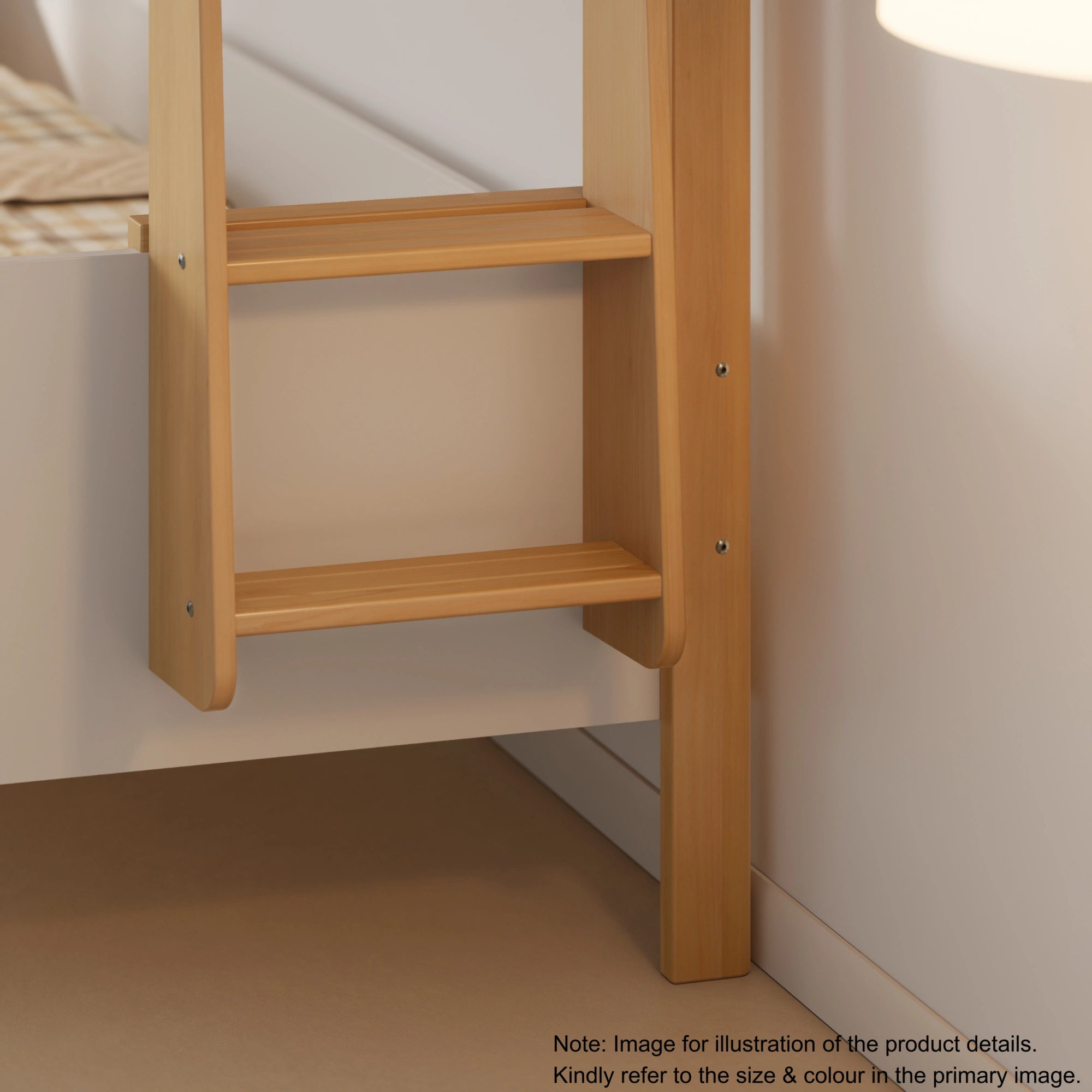 Boori Natty Kids NZ King Single Loft Bed + Ladder, Oak
