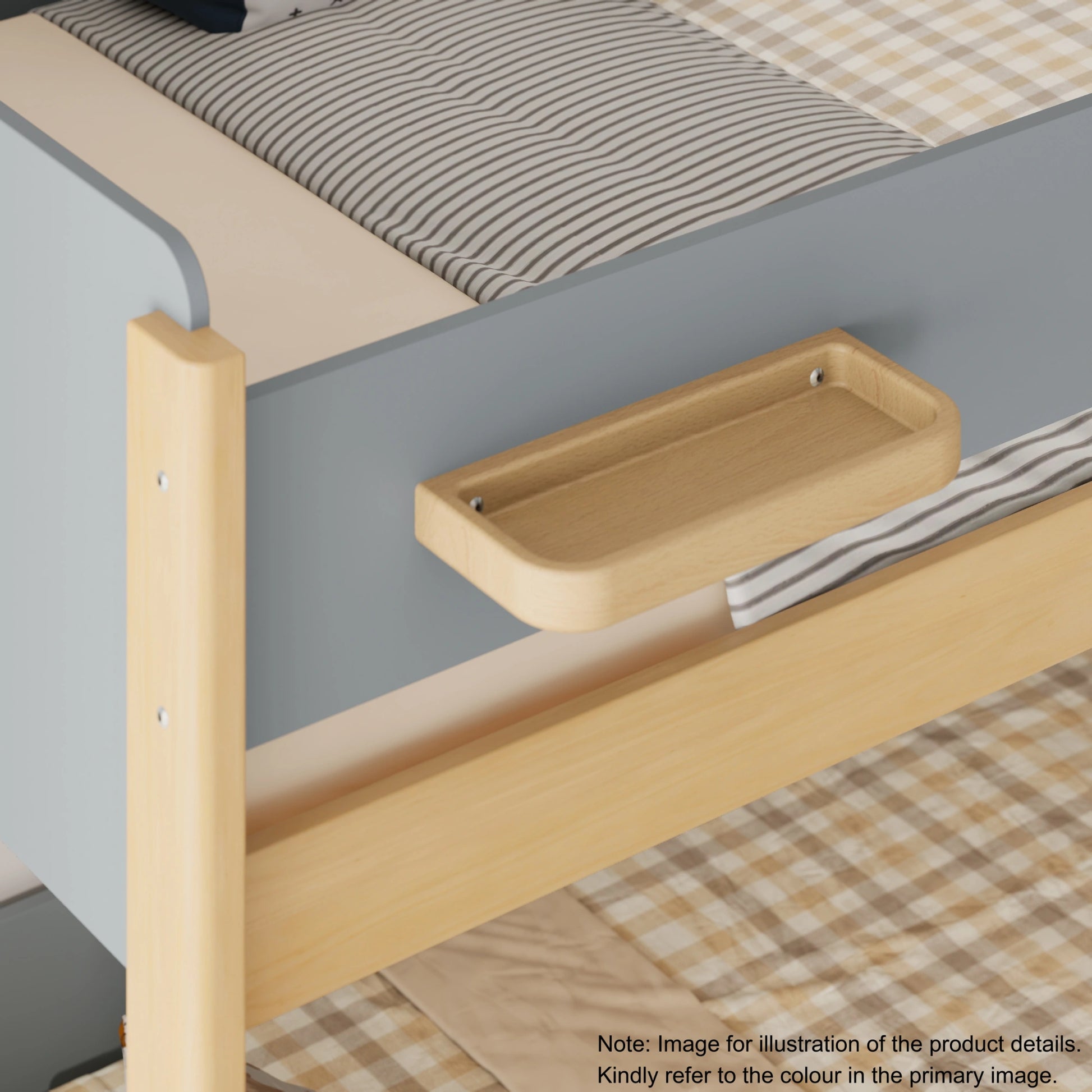 Boori Natty Kids NZ King Single Loft Bed + Ladder, Blueberry