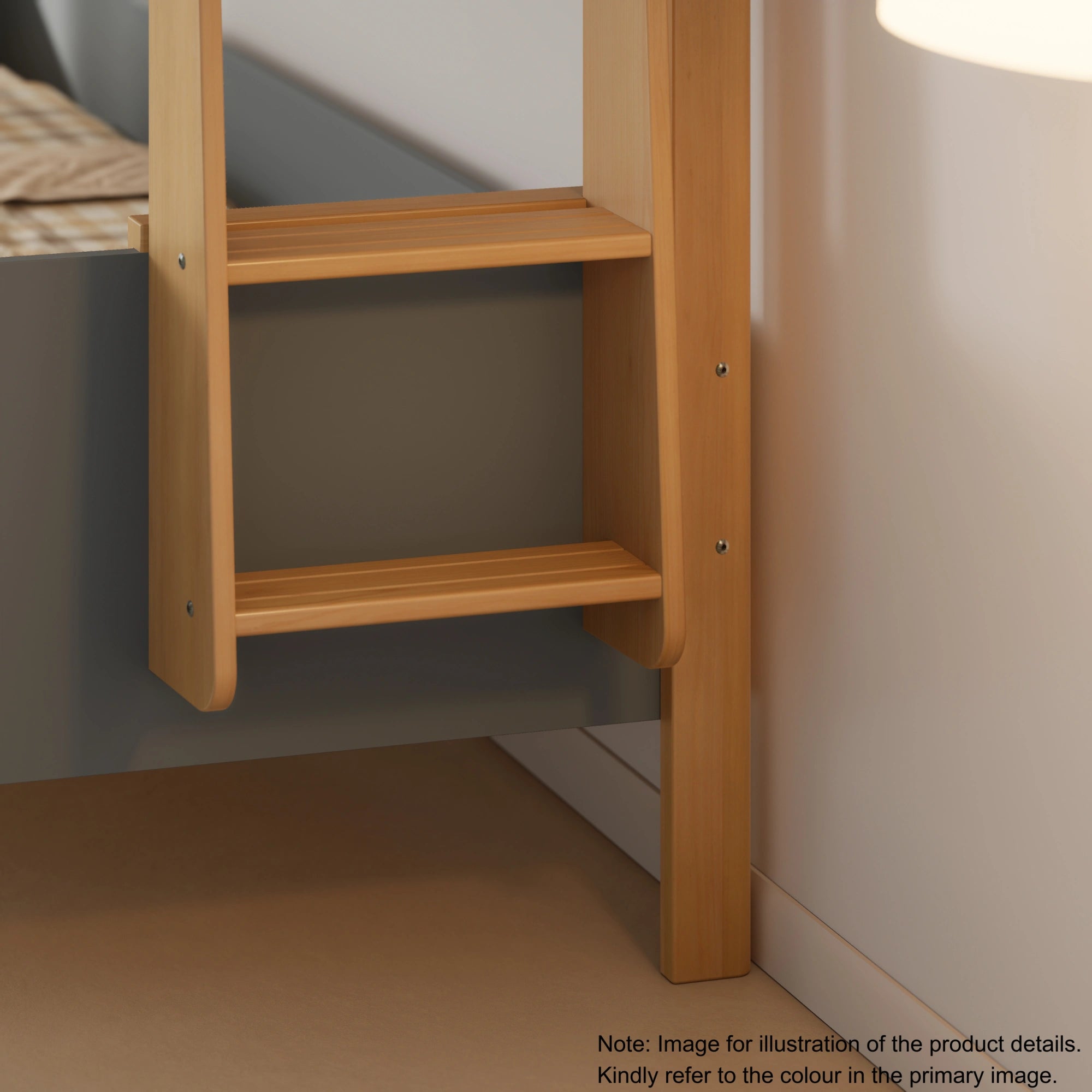 Boori Natty Kids NZ King Single Loft Bed + Ladder, Blueberry