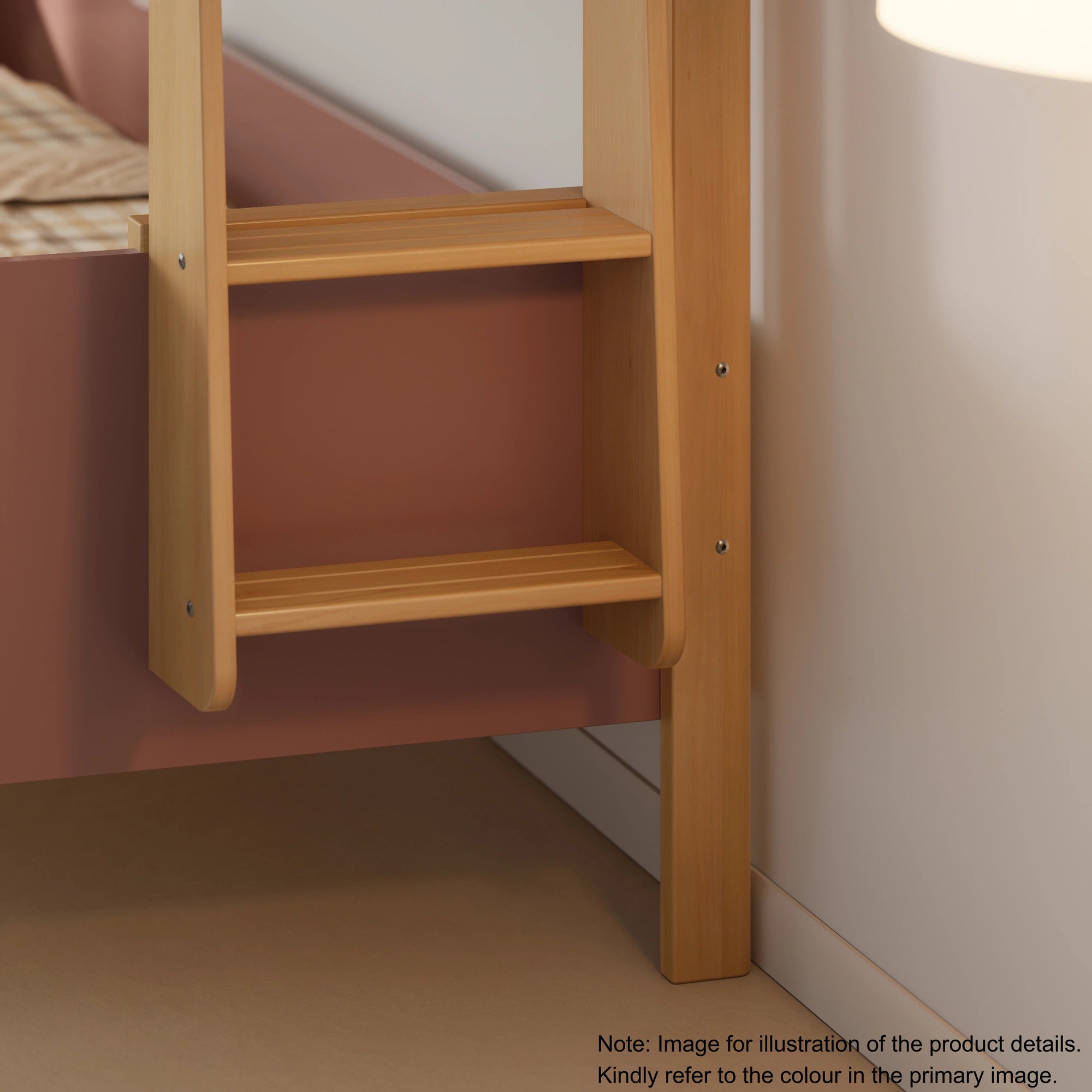 Boori Natty Kids NZ King Single Loft Bed + Ladder, Cherry