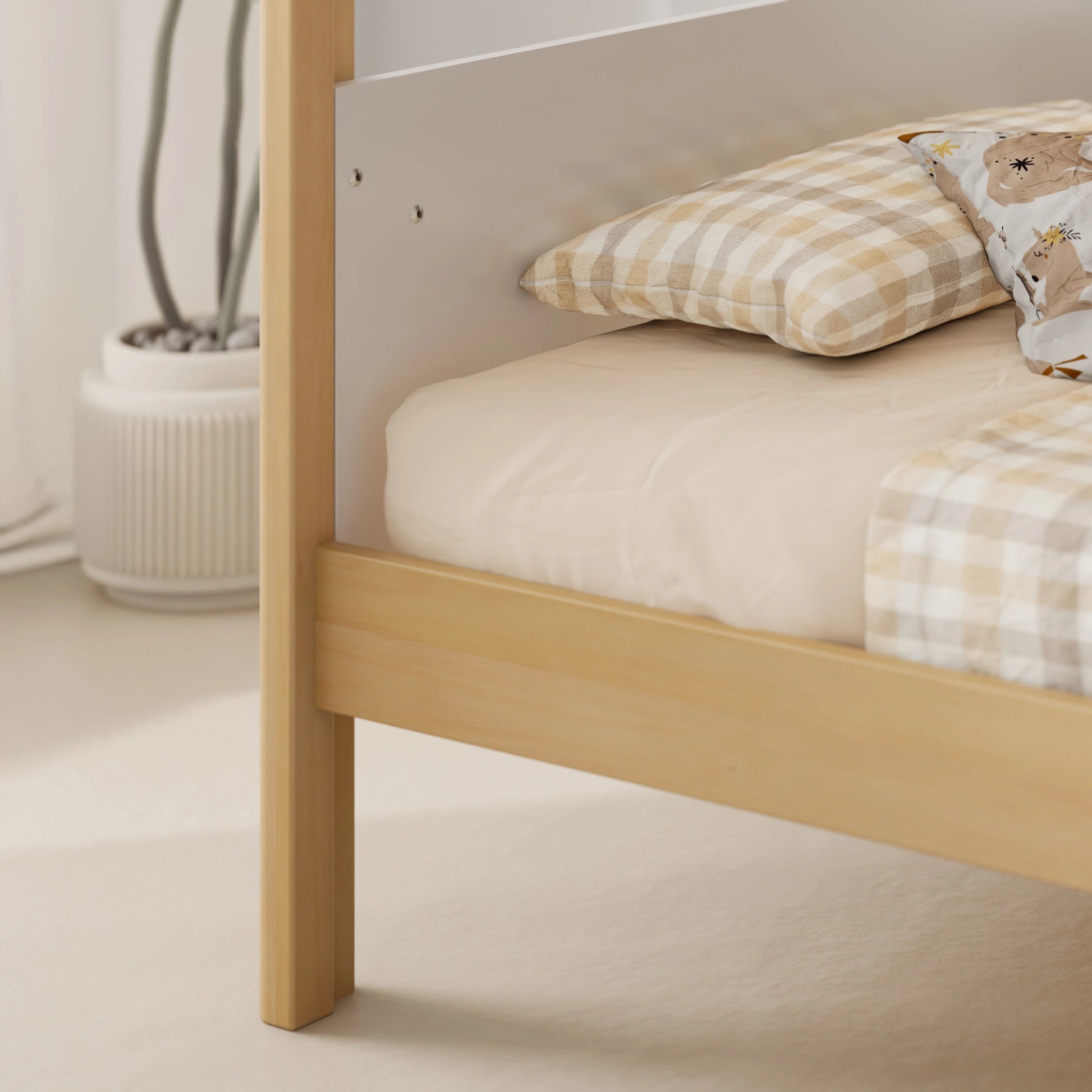 Boori Natty Kids NZ King Single Bunk Bed + Ladder, Barley