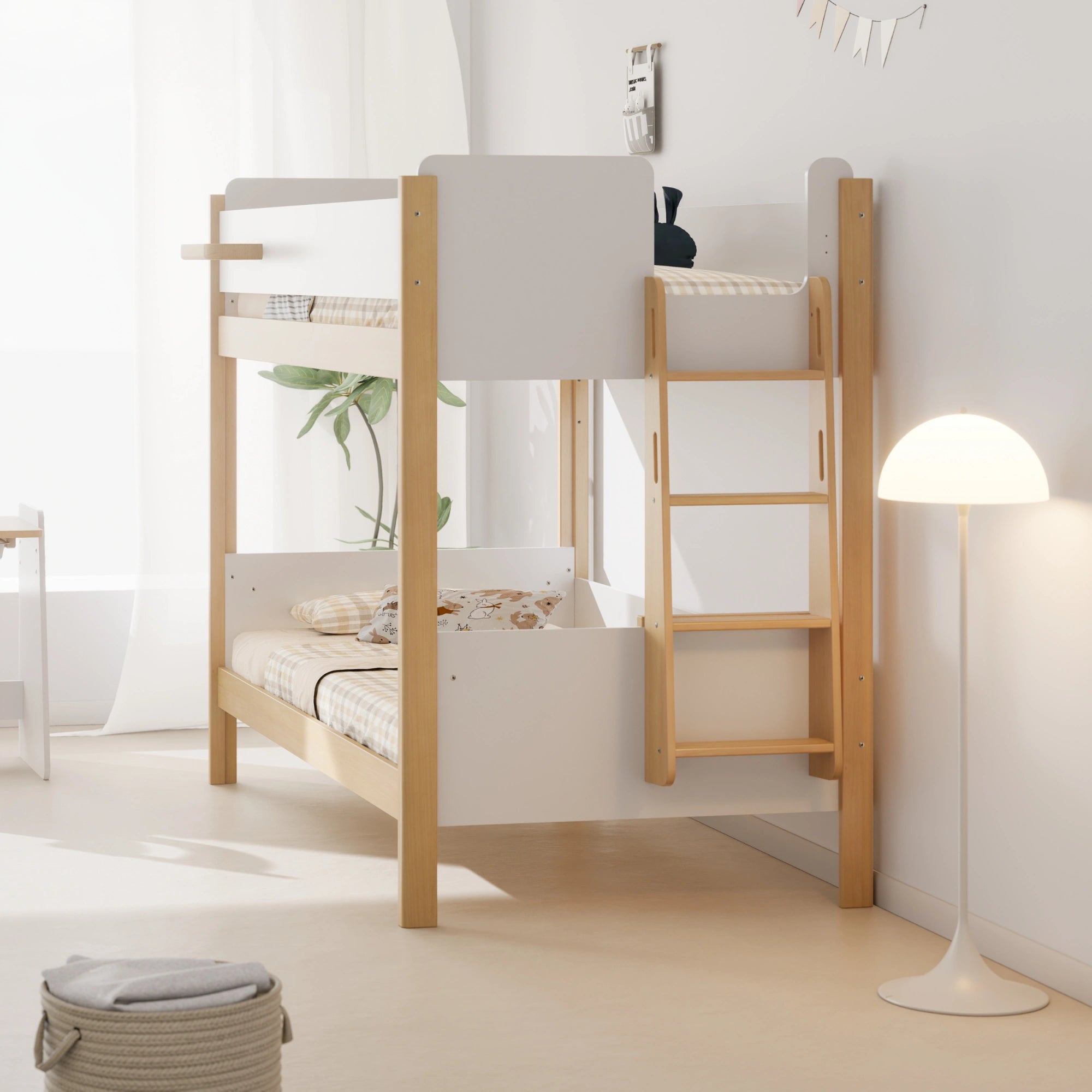 Boori Natty Kids NZ King Single Bunk Bed + Ladder, Barley