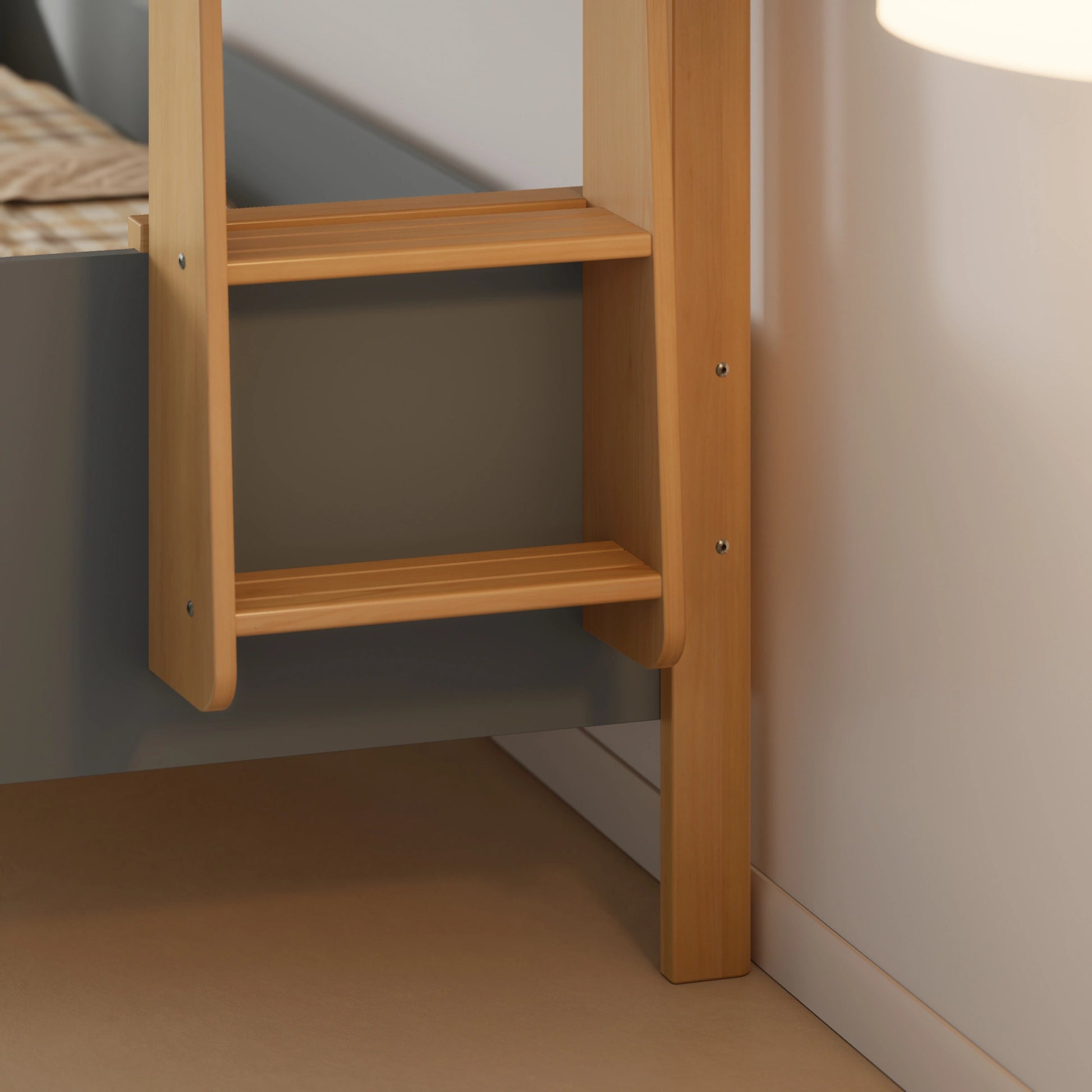 Boori Natty Kids NZ King Single Bunk Bed + Ladder, Blueberry