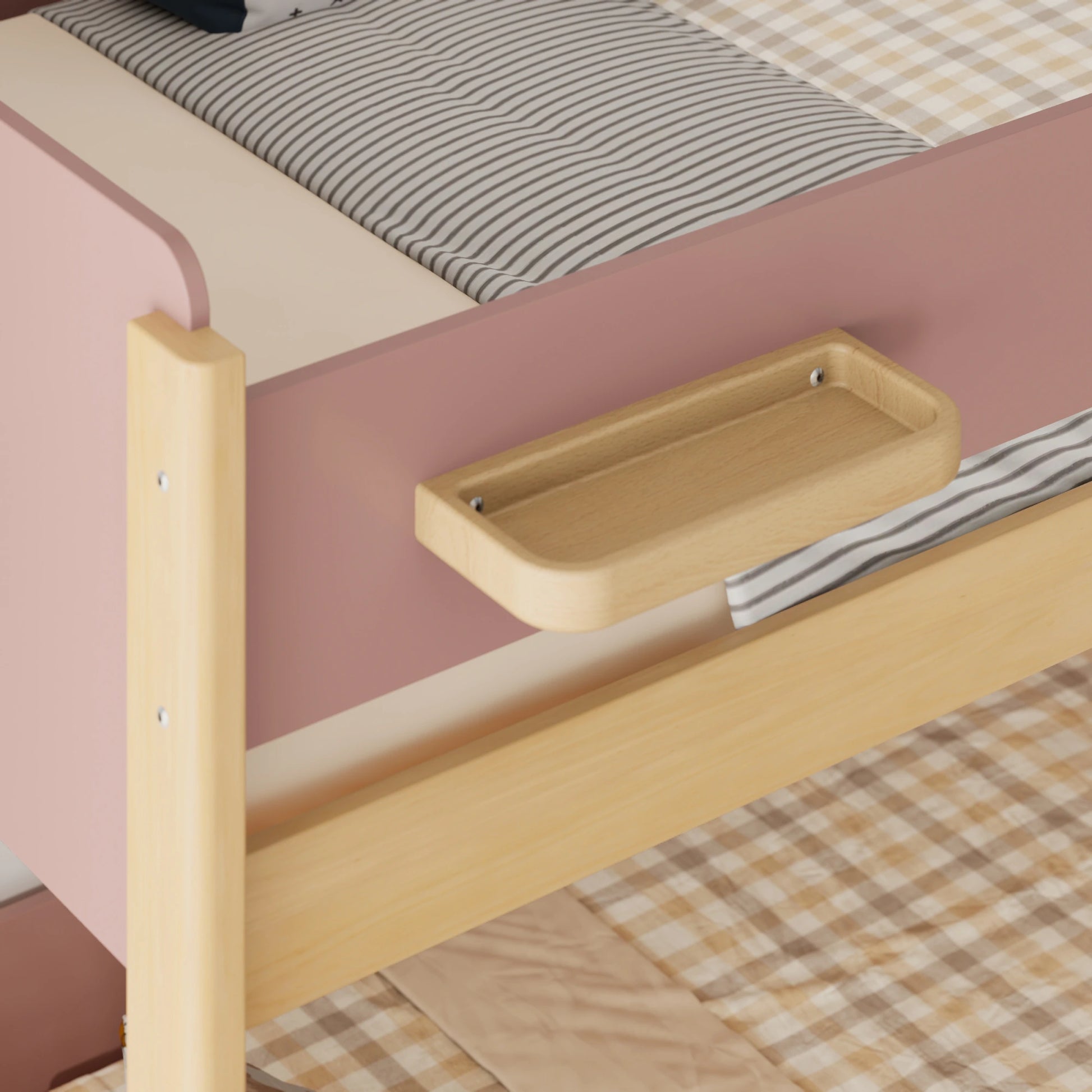 Boori Natty Kids NZ King Single Bunk Bed + Ladder, Cherry