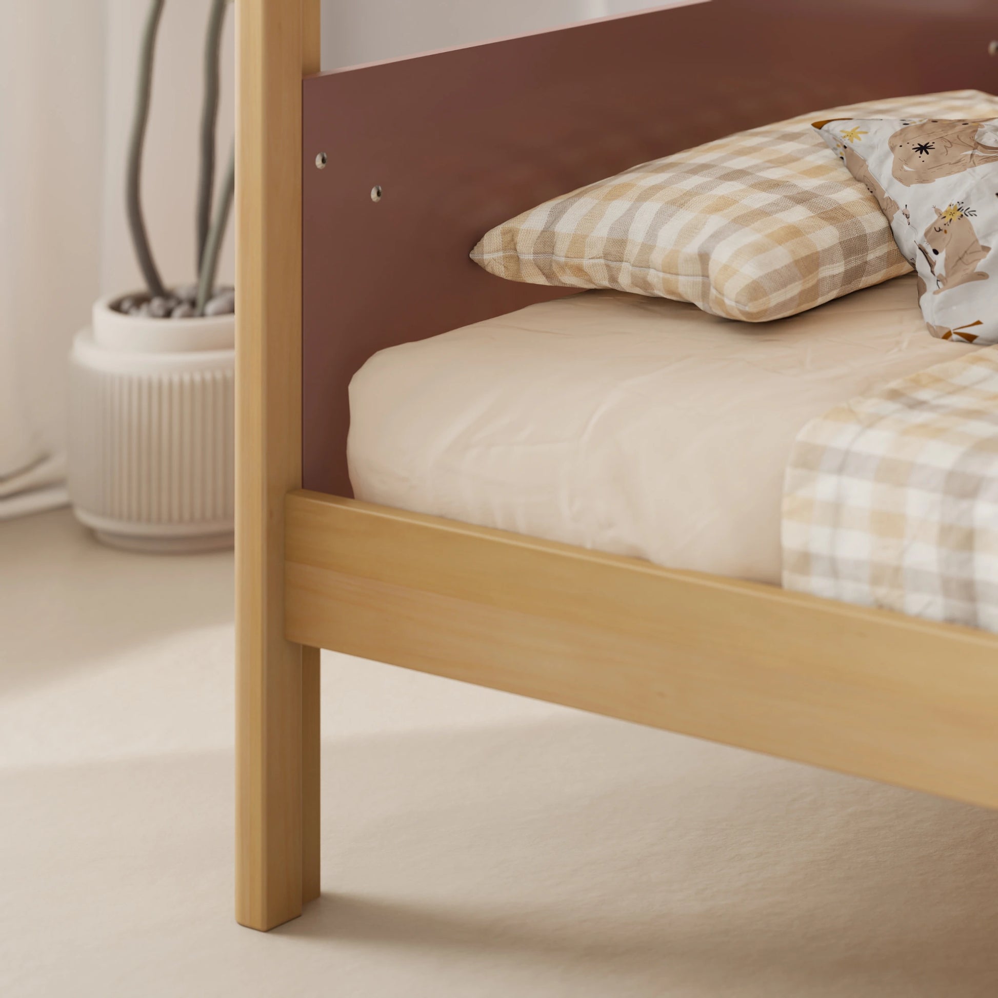 Boori Natty Kids NZ King Single Bunk Bed + Ladder, Cherry