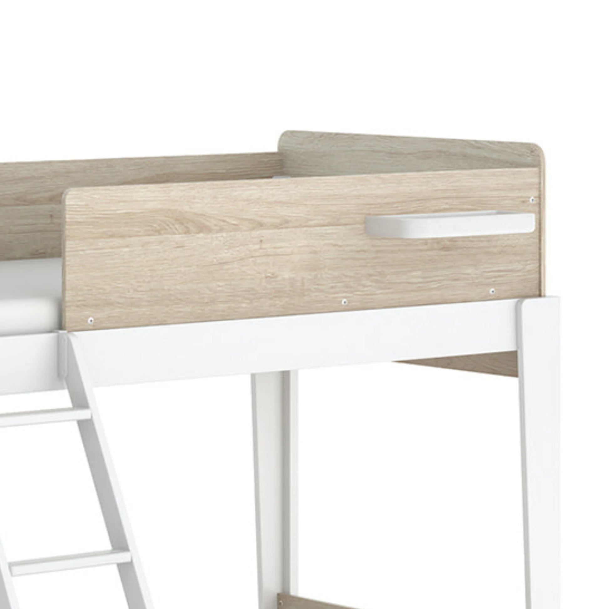 Boori Natty Kids NZ Single Bunk Bed + Ladder, Oak
