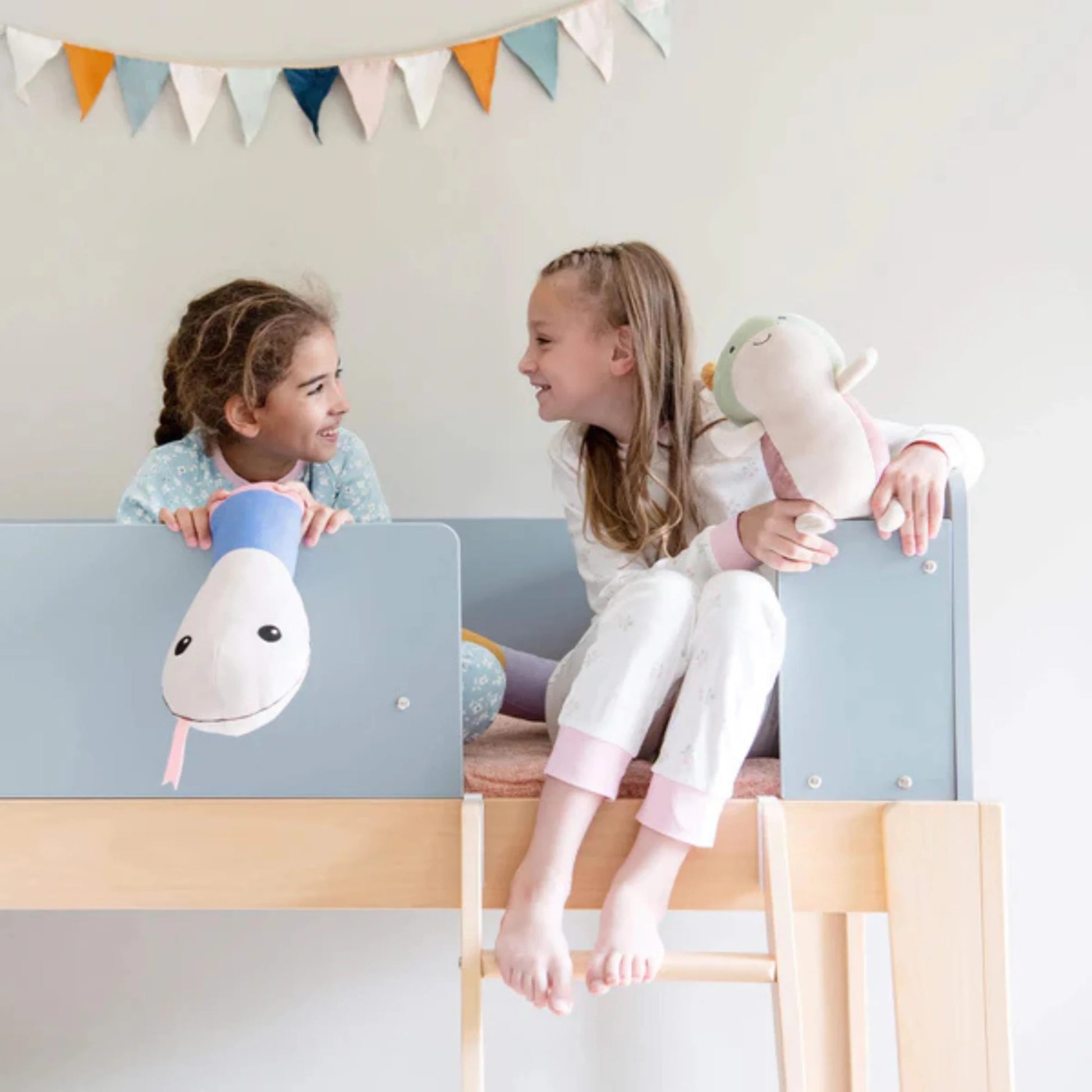 Boori Natty Kids NZ Single Bunk Bed + Ladder, Blueberry