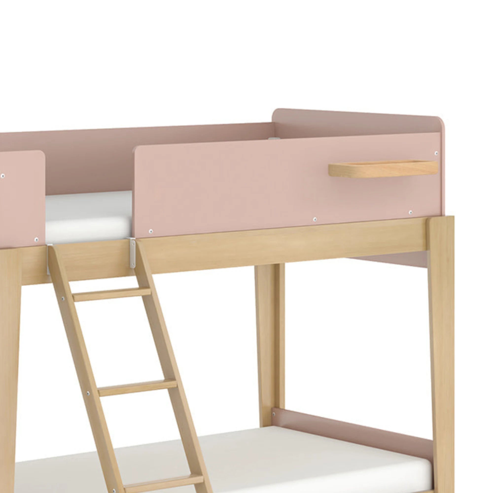 Boori Natty Kids NZ Single Bunk Bed + Ladder, Cherry