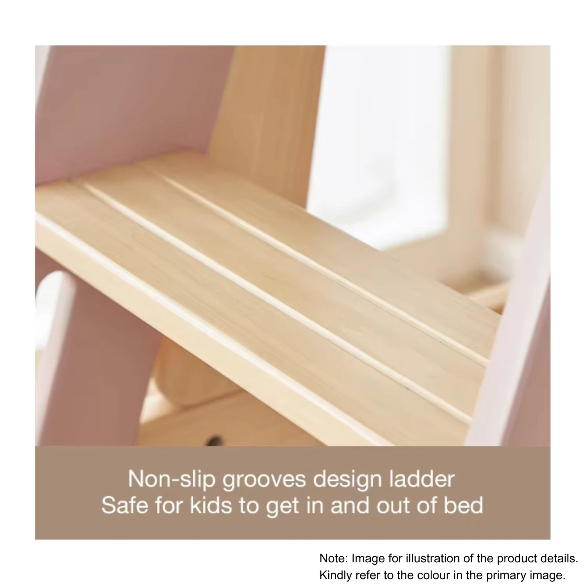Boori Natty Kids Maxi Bunk Bed + Ladder, Blueberry, NZ Single