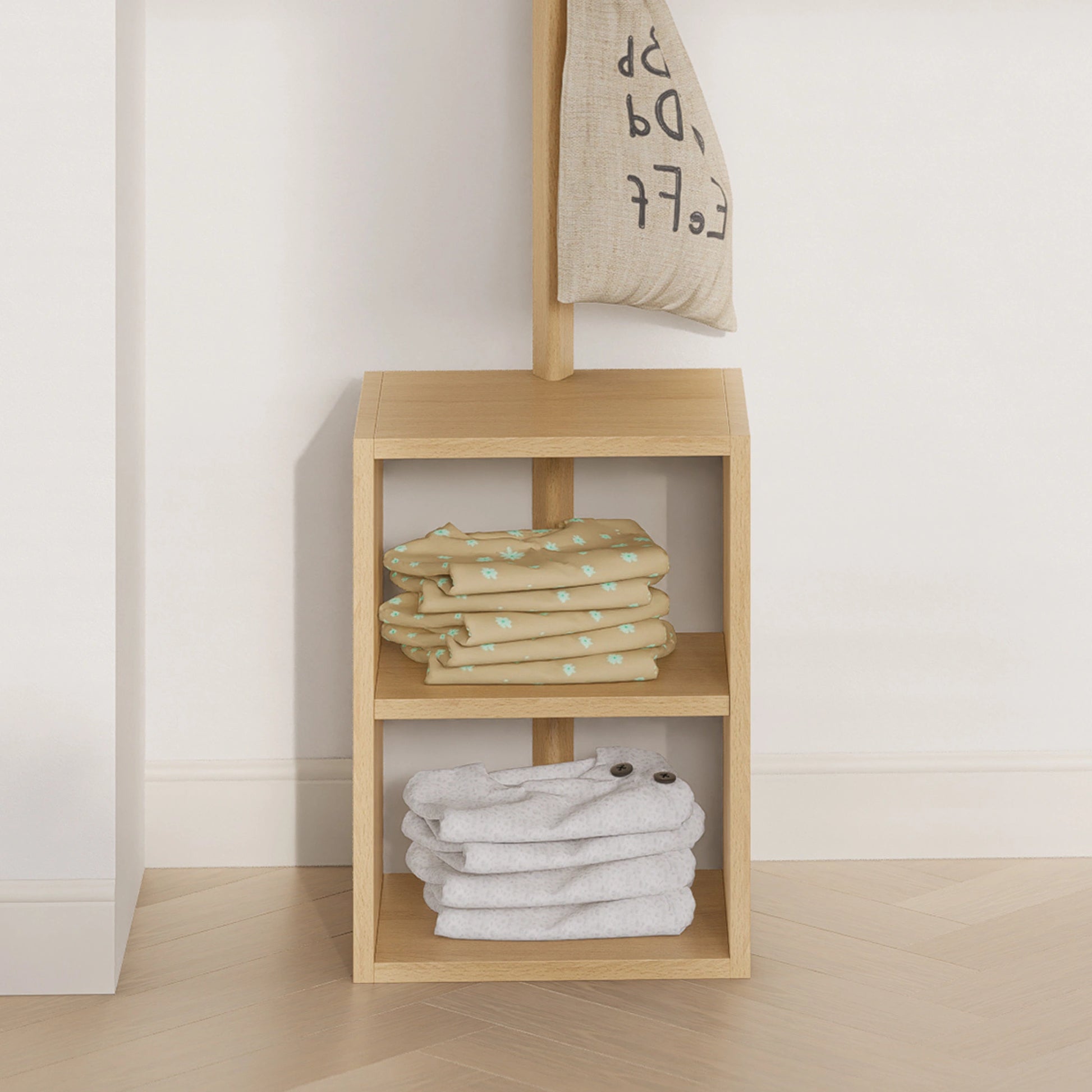 Boori Modular Kids Clothing Rack, Beech
