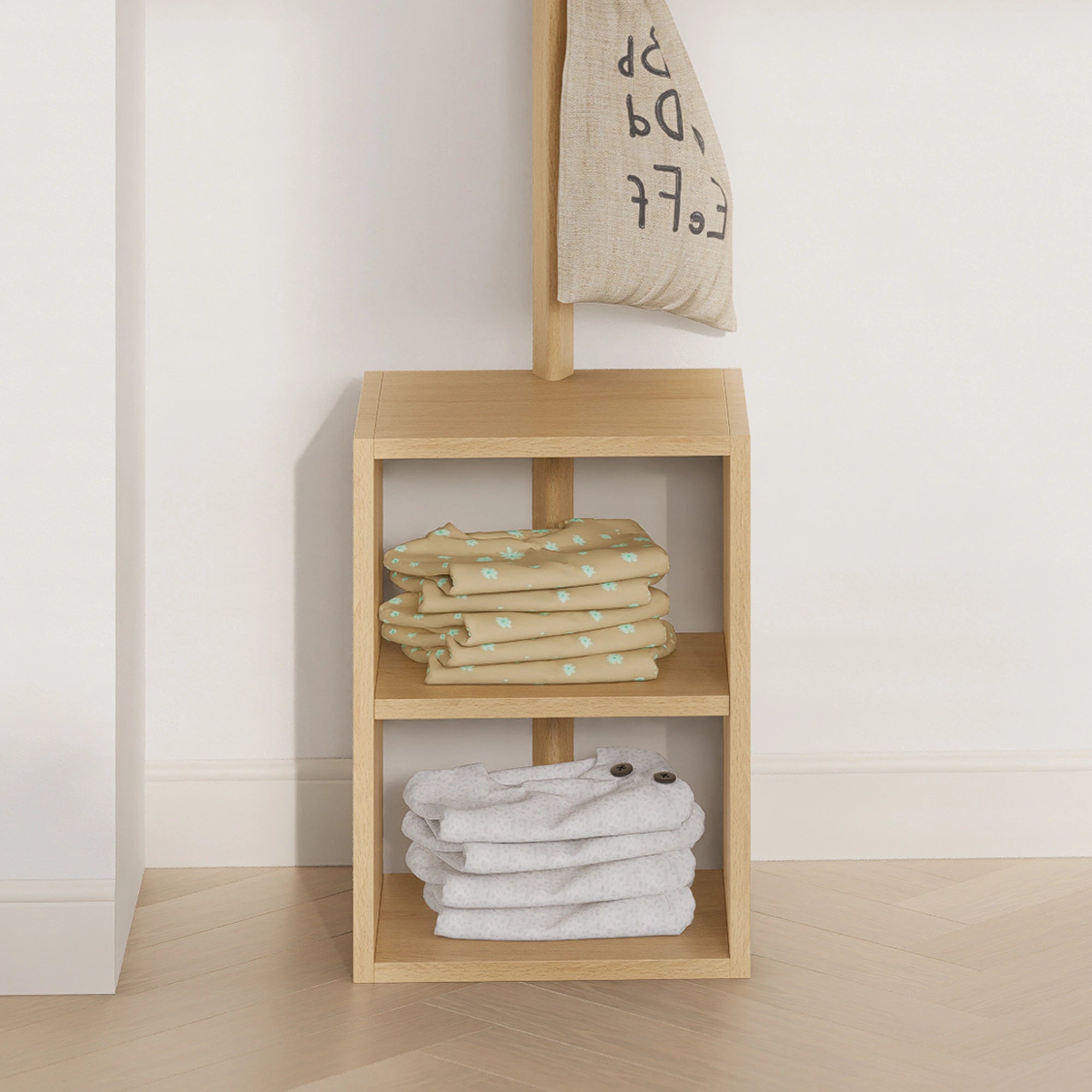 Boori Modular Kids Clothing Rack, Beech