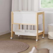 Boori Tidy Kids Bassinet/Change Table - 2 in 1, Almond & Barley White