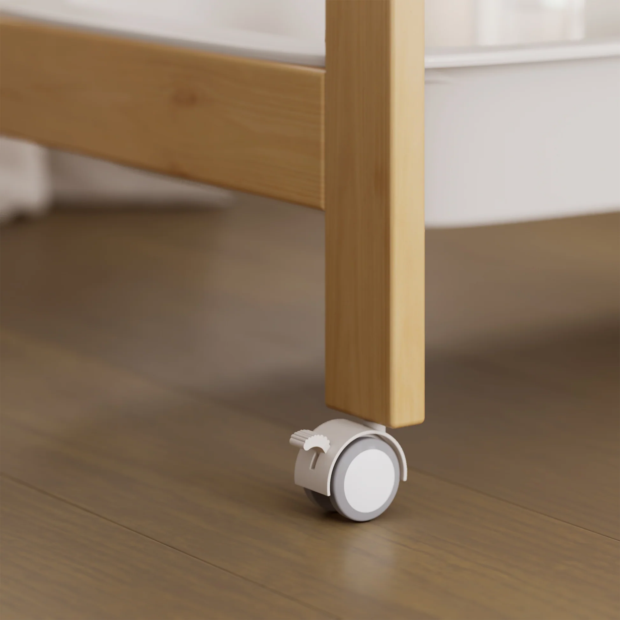 Boori Tidy Kids Bassinet/Change Table - 2 in 1, Almond & Barley White