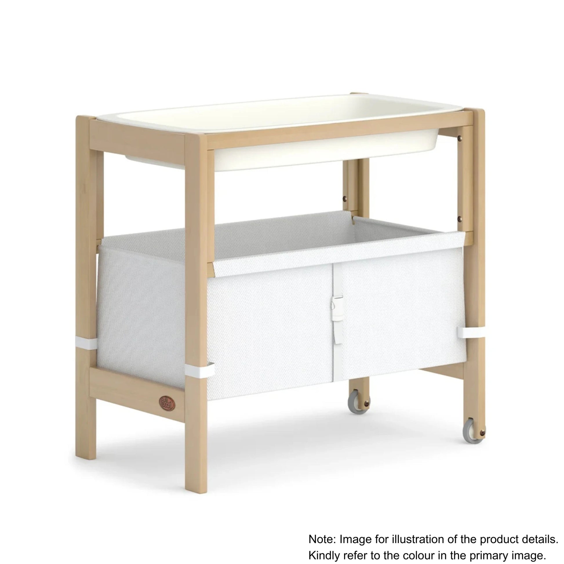 Boori Tidy Kids Bassinet/Change Table - 2 in 1, Barley White