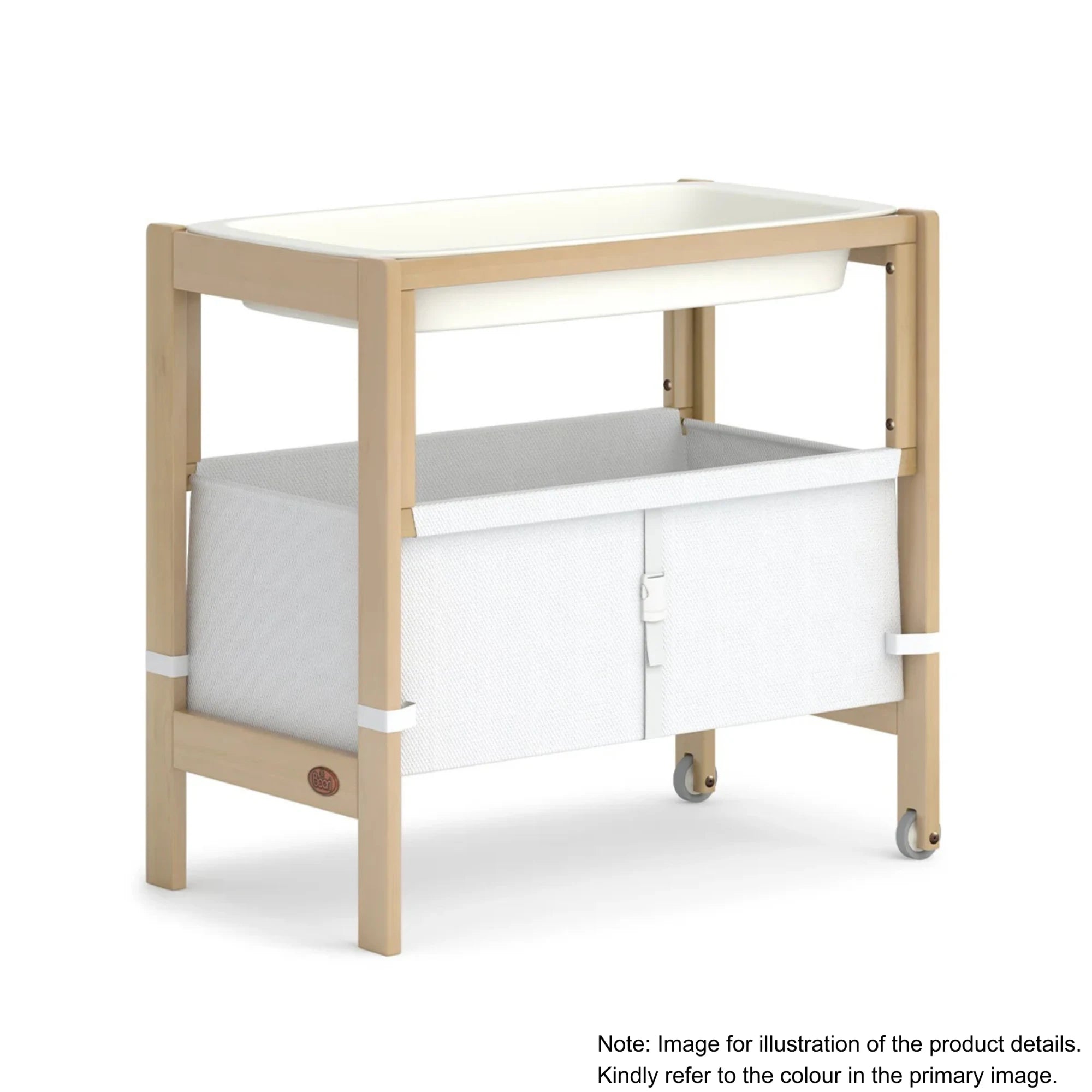 Boori Tidy Kids Bassinet/Change Table - 2 in 1, Barley White