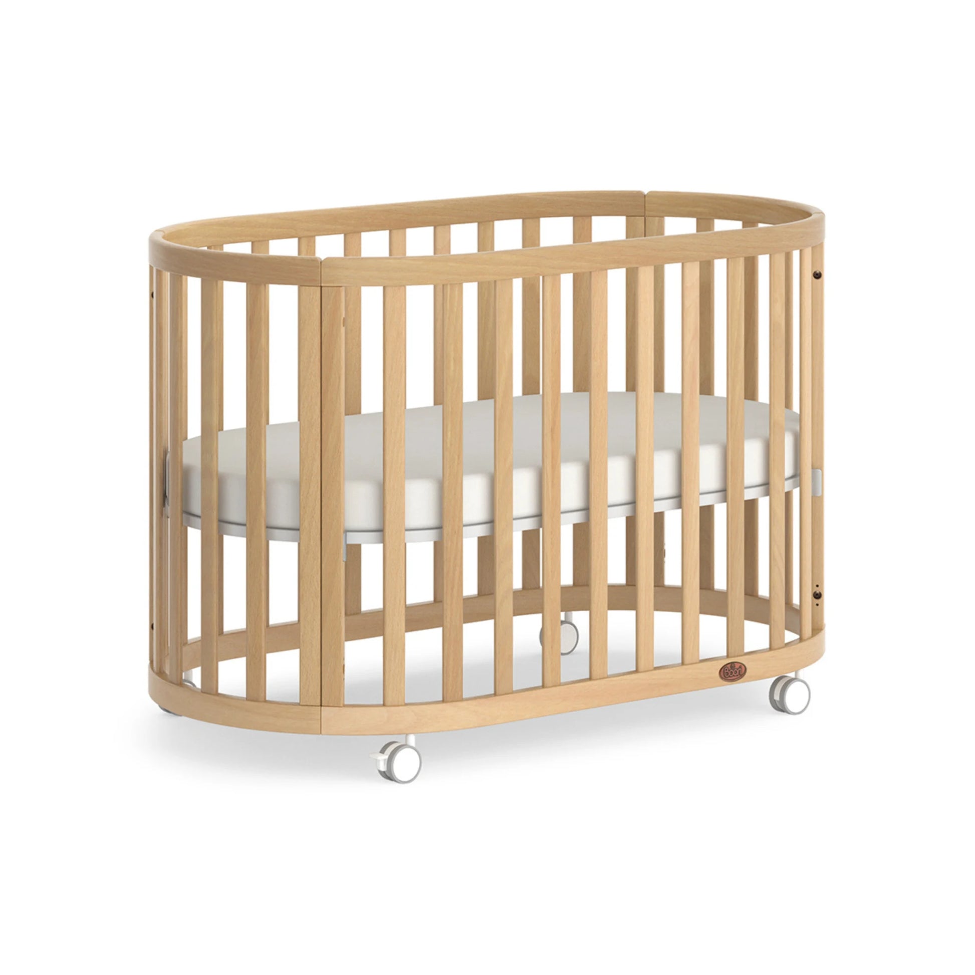 Boori Eden Kids Oval Cot V22 - Beech Wood, Beech
