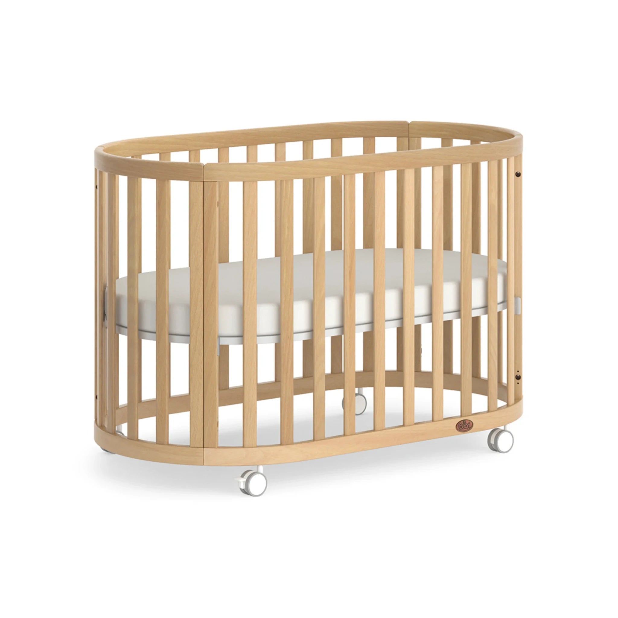 Boori Eden Kids Oval Cot V22 - Beech Wood, Beech