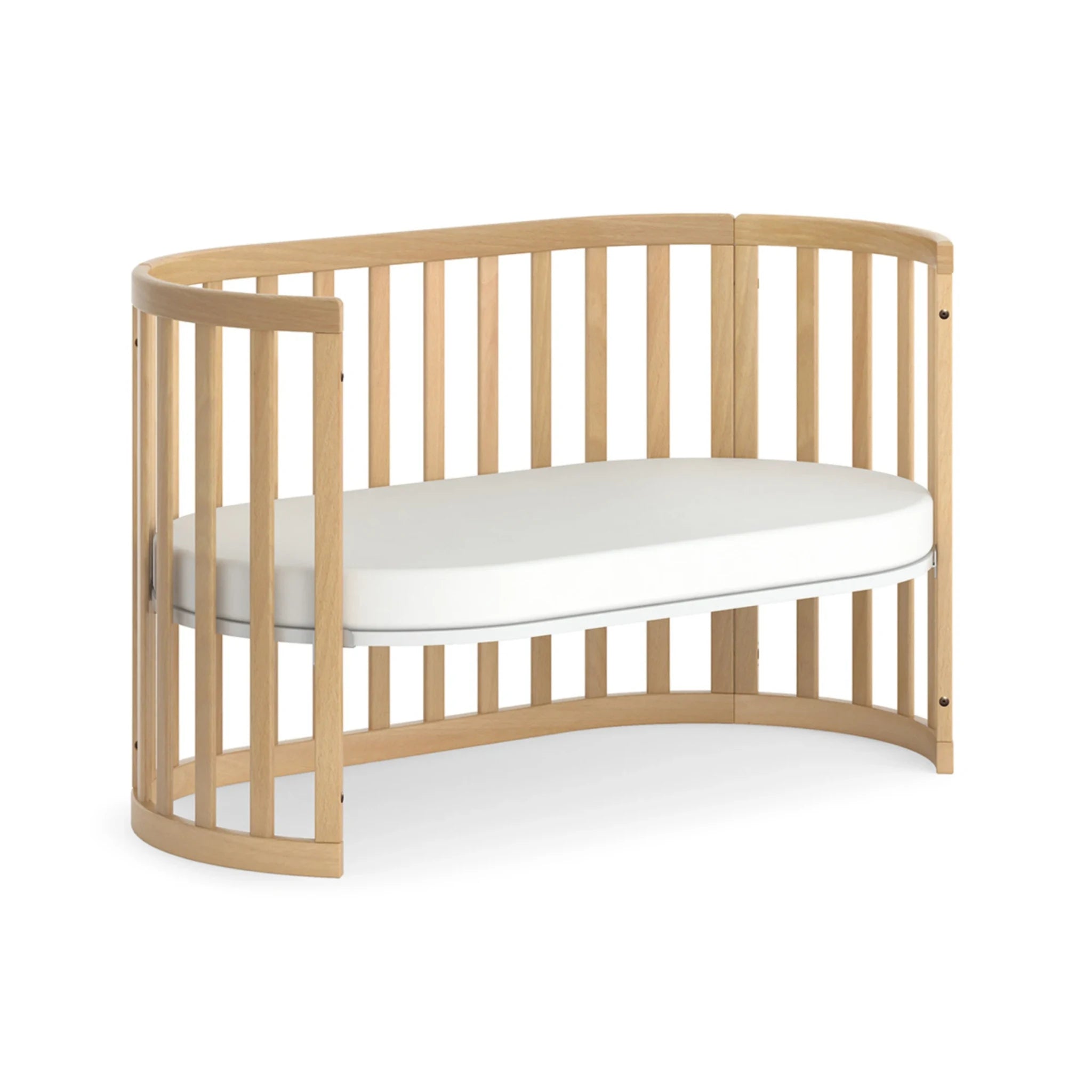 Boori Eden Kids Oval Cot V22 - Beech Wood, Beech
