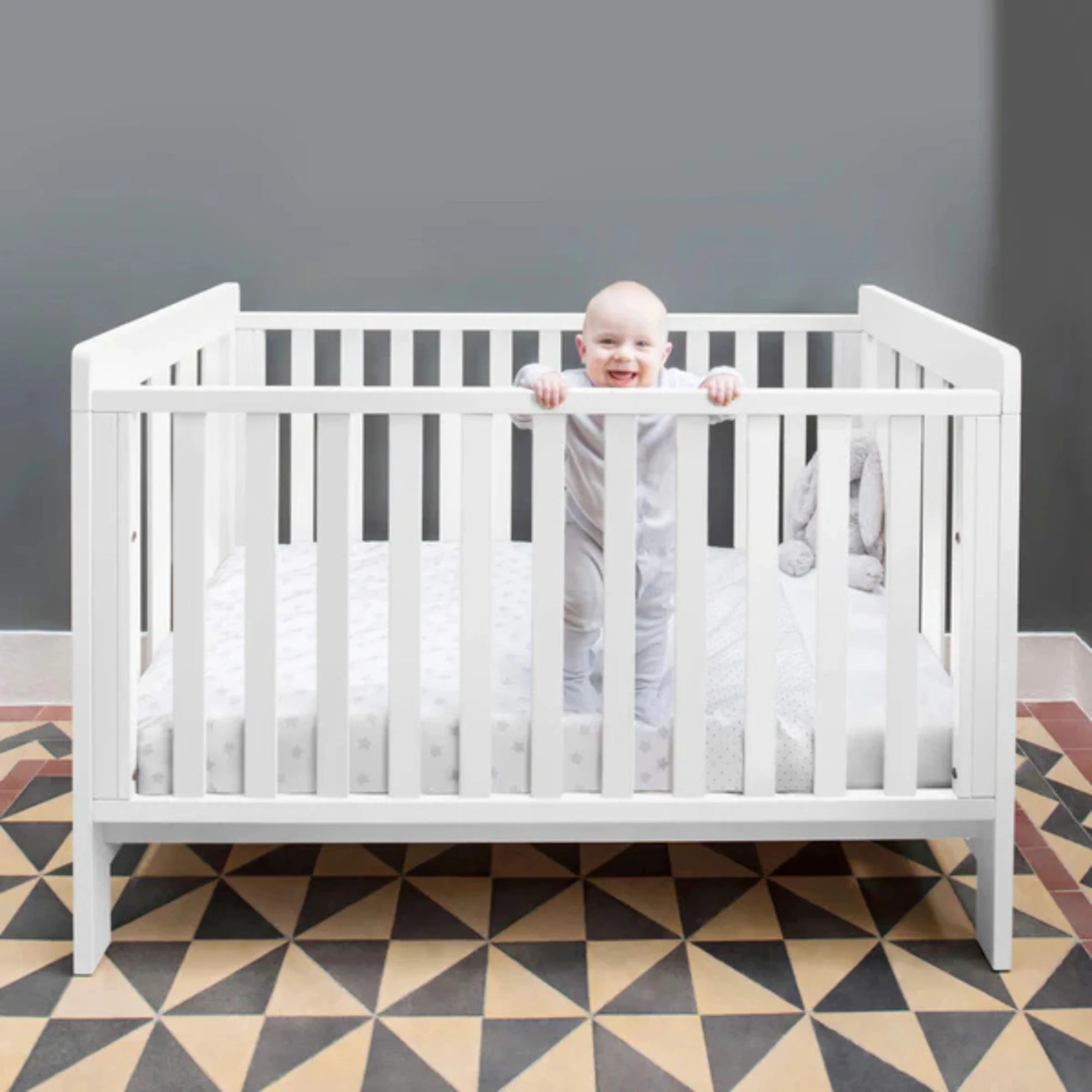 Boori Daintree Kids Baby Cot, Barley White