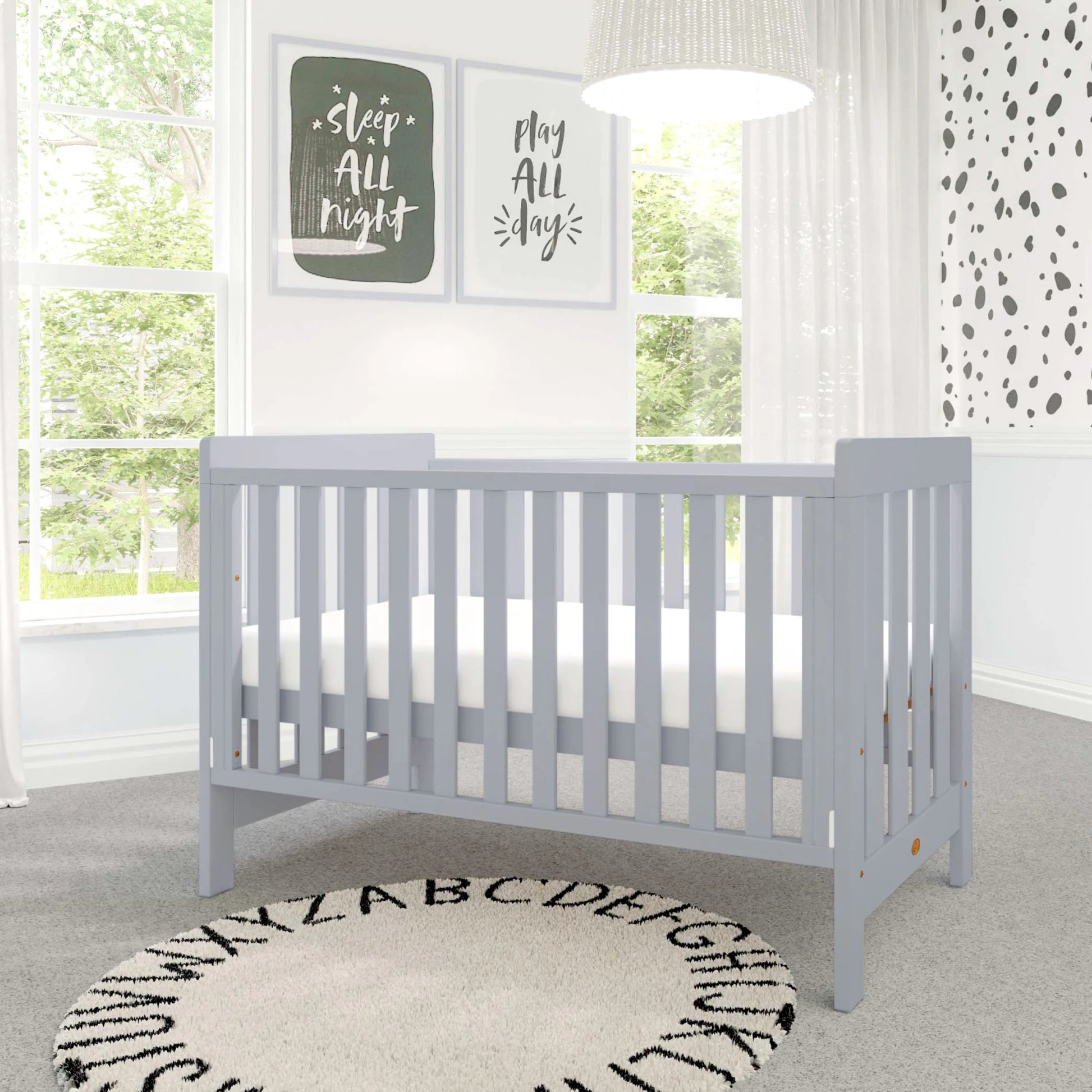 Boori Daintree Kids Baby Cot, Pebble
