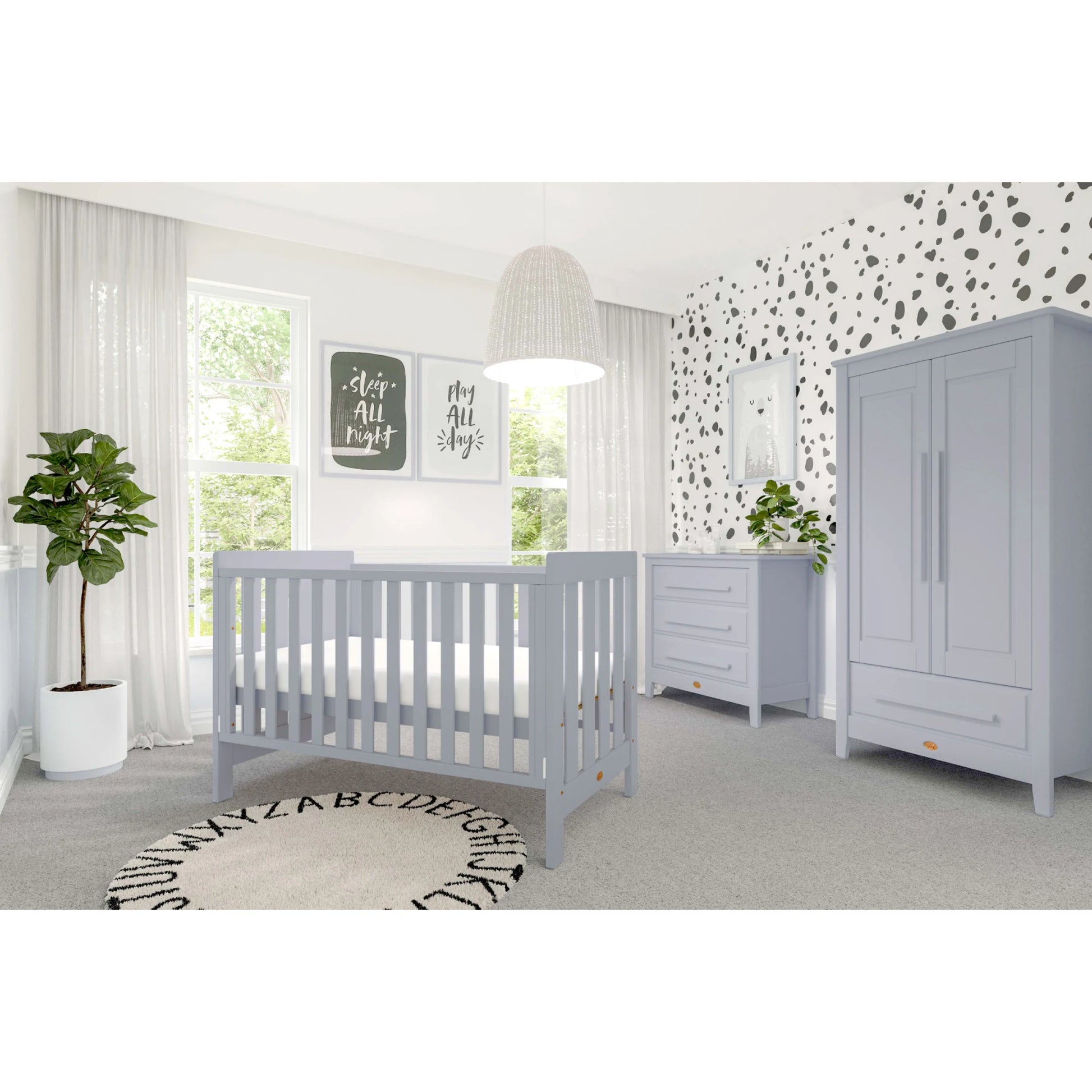Boori Daintree Kids Baby Cot, Pebble